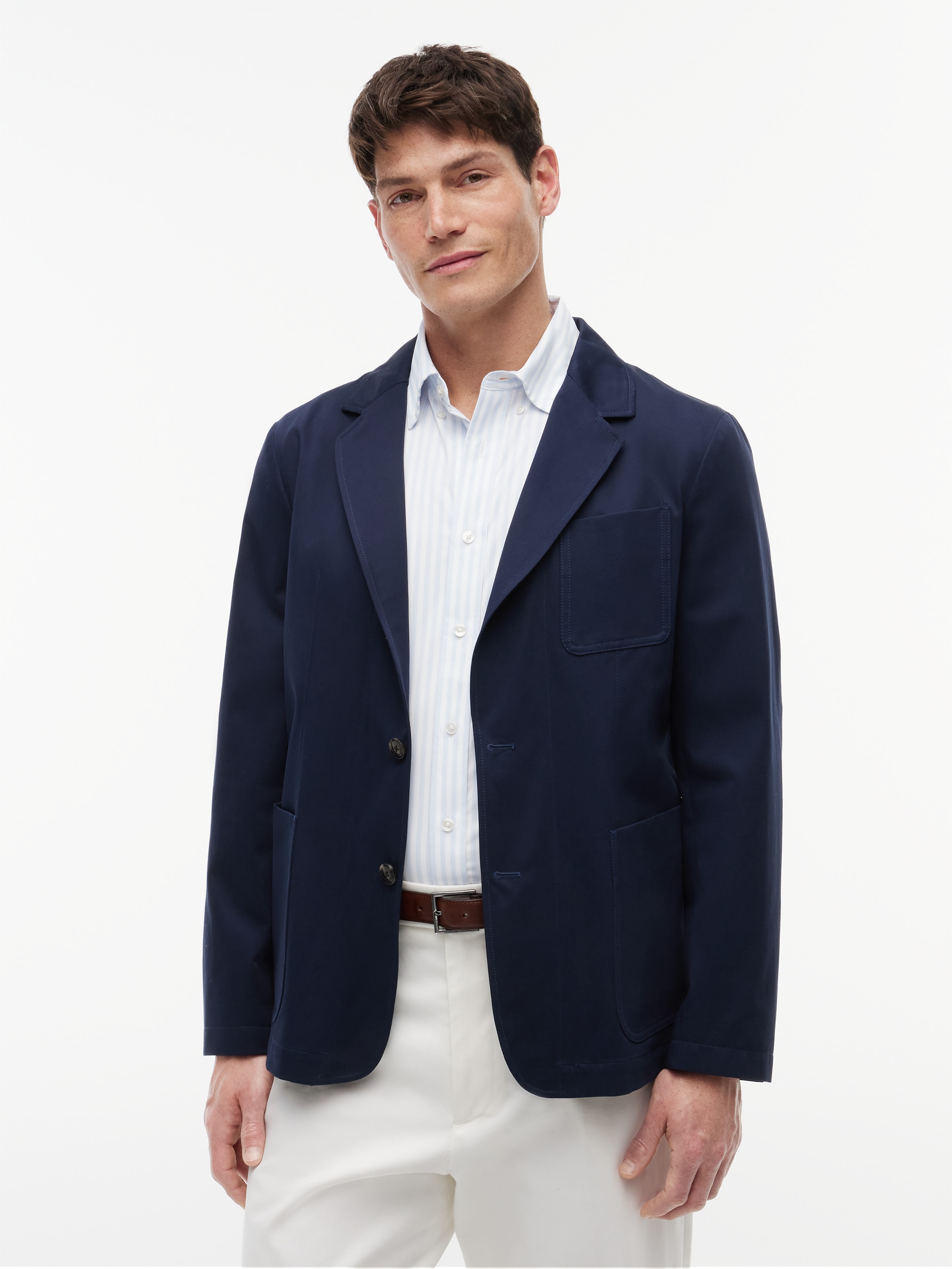 Tommy Hilfiger Sakko "Premium Line Tech-Cotton Performance Anzug" Premium Casual Everyday Sakko Anzug