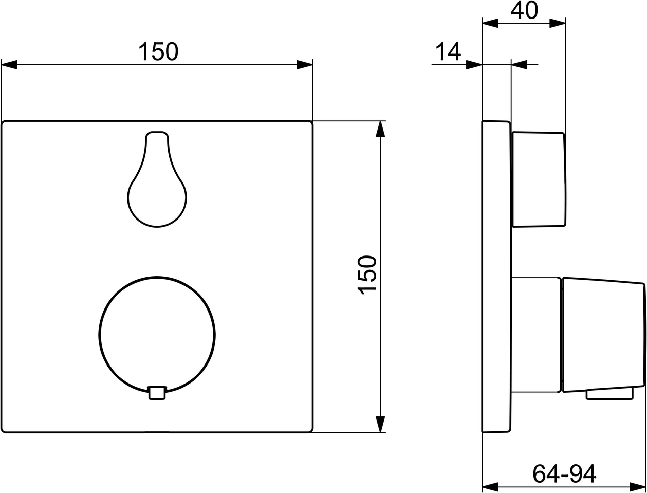 HANSA Brausethermostat »HANSALIVING«