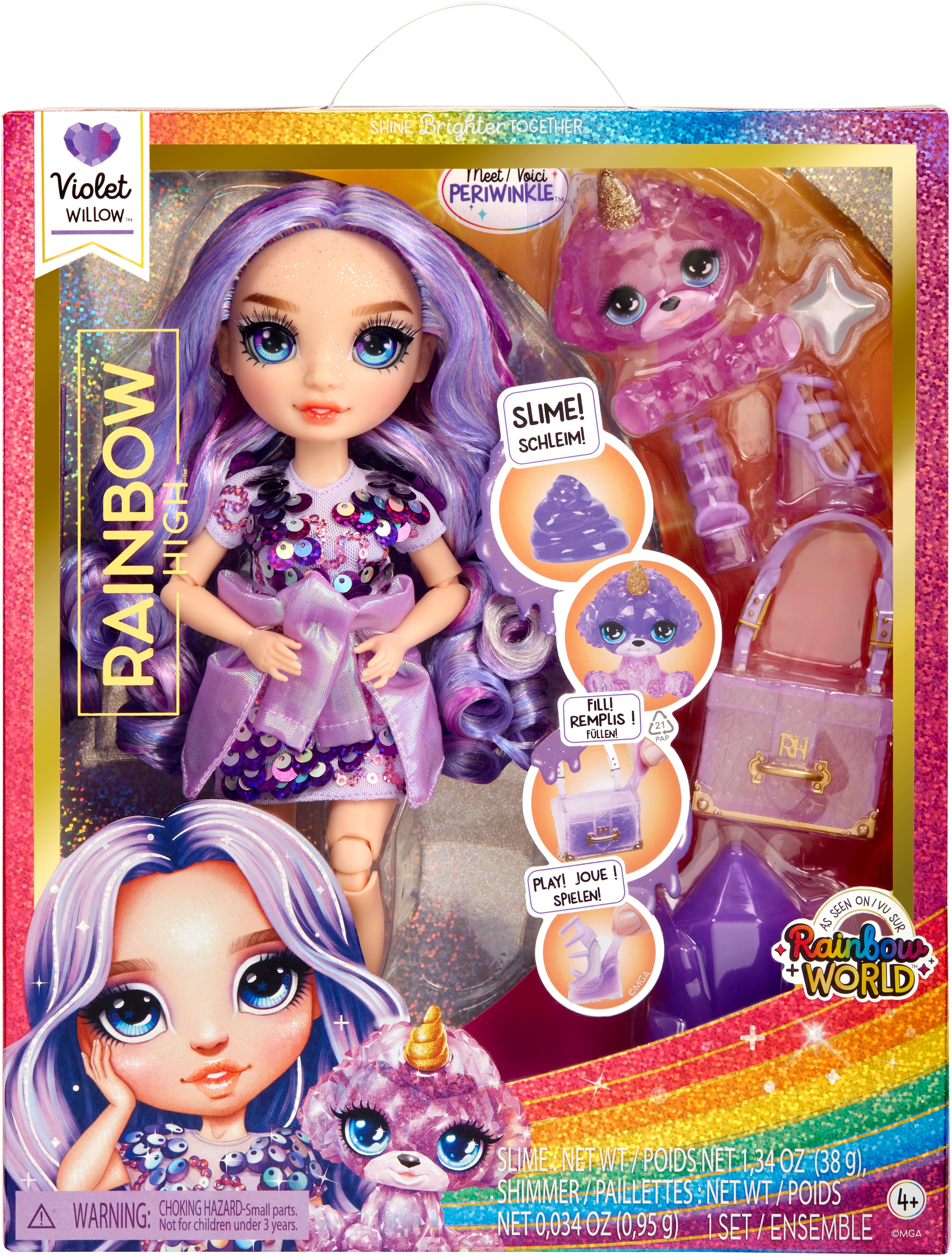 RAINBOW HIGH Anziehpuppe »Classic Rainbow Fashion Doll - Violet (purple)«