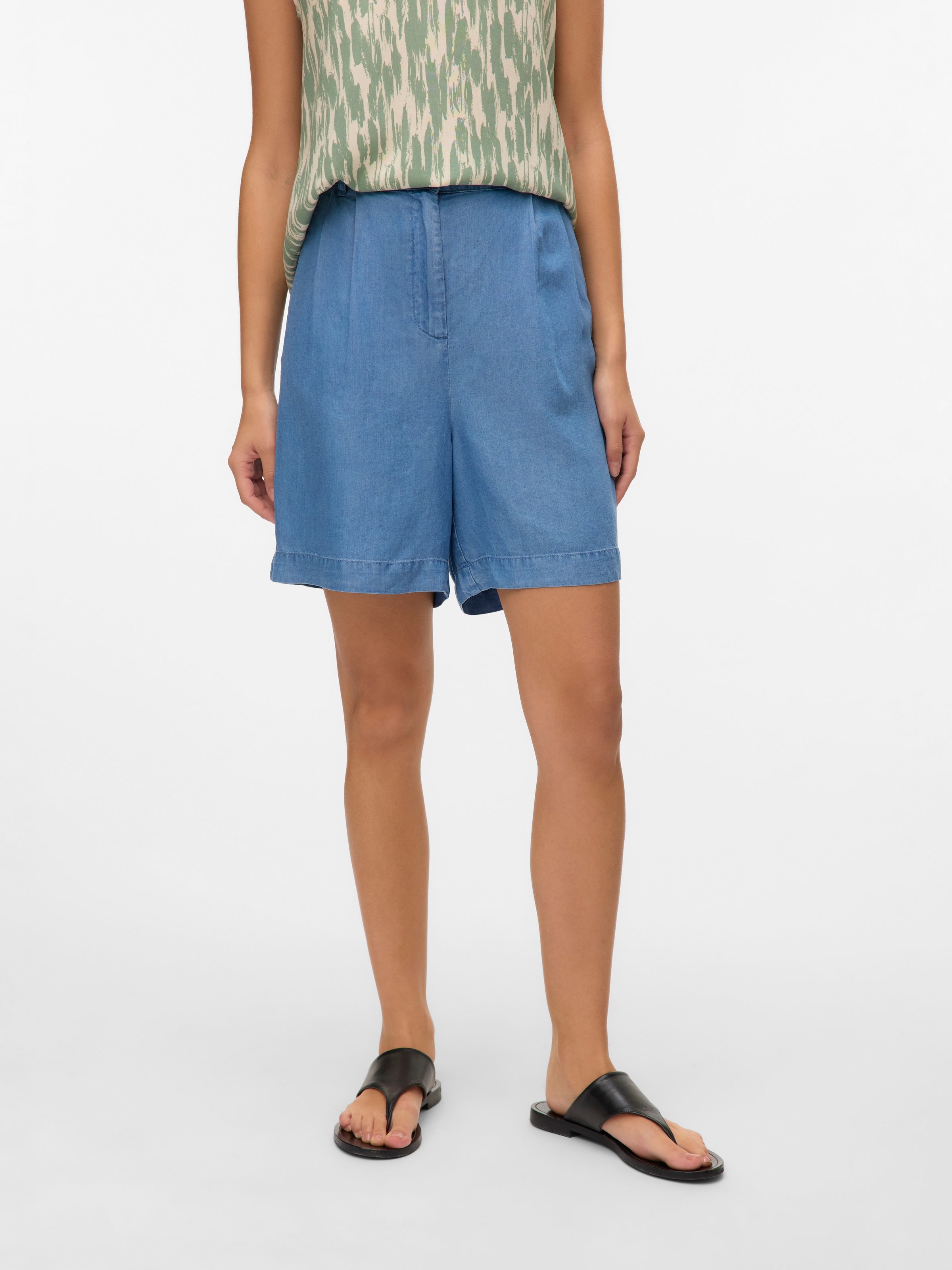 Vero Moda Shorts "VMFLEUR HW BERMUDA TENCEL SHORTS GA" Viskose, loose fit günstig online kaufen