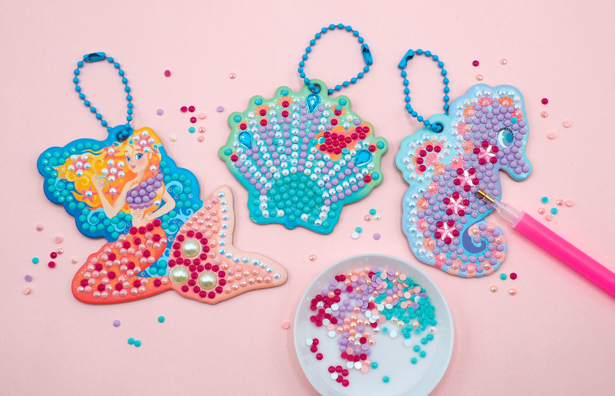 Janod Kreativset »Schlüsselanhänger mit Diamantmalerei«