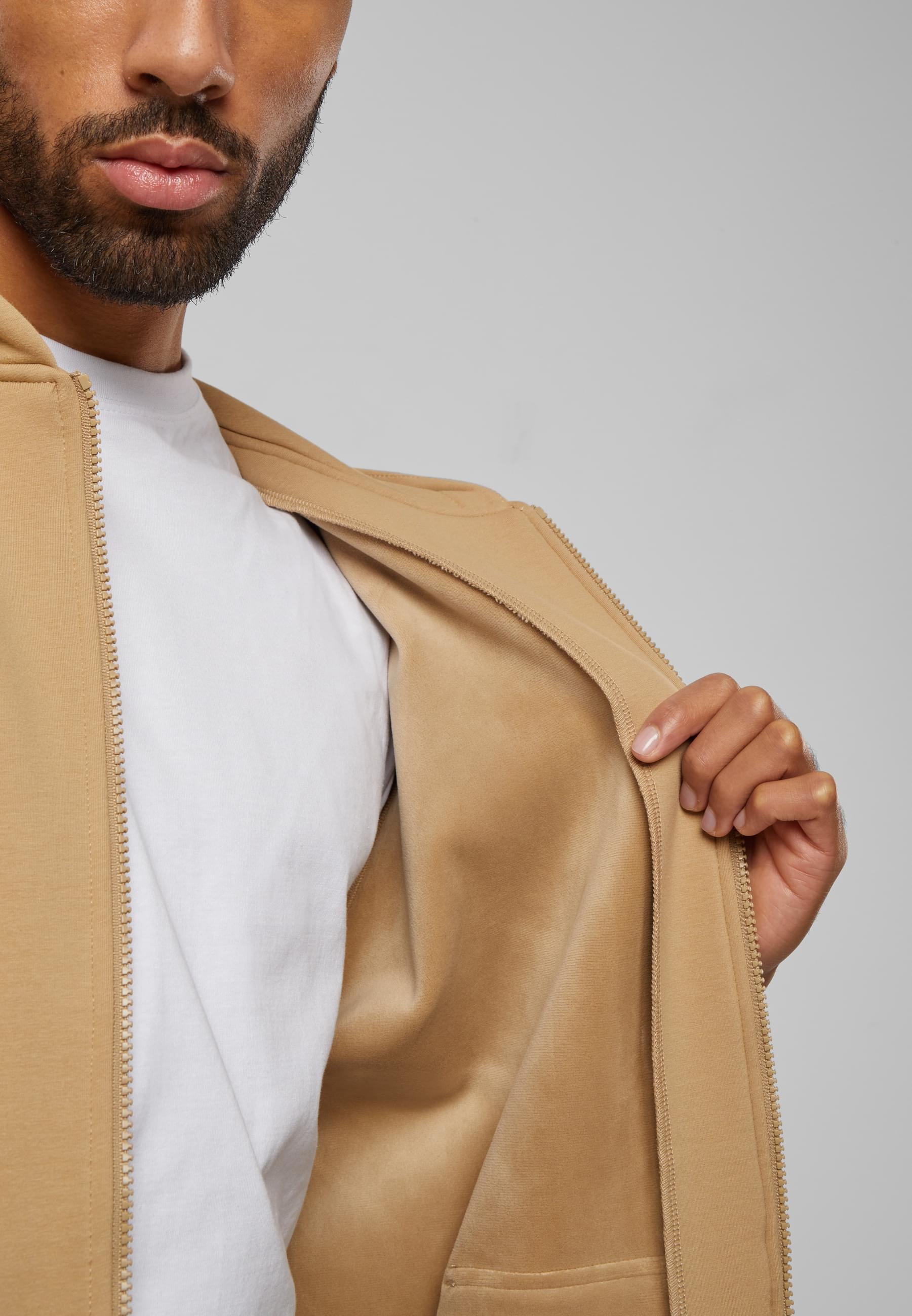 URBAN CLASSICS Sweatjacke »Urban Classics Herren Cozy Zip Hoody«