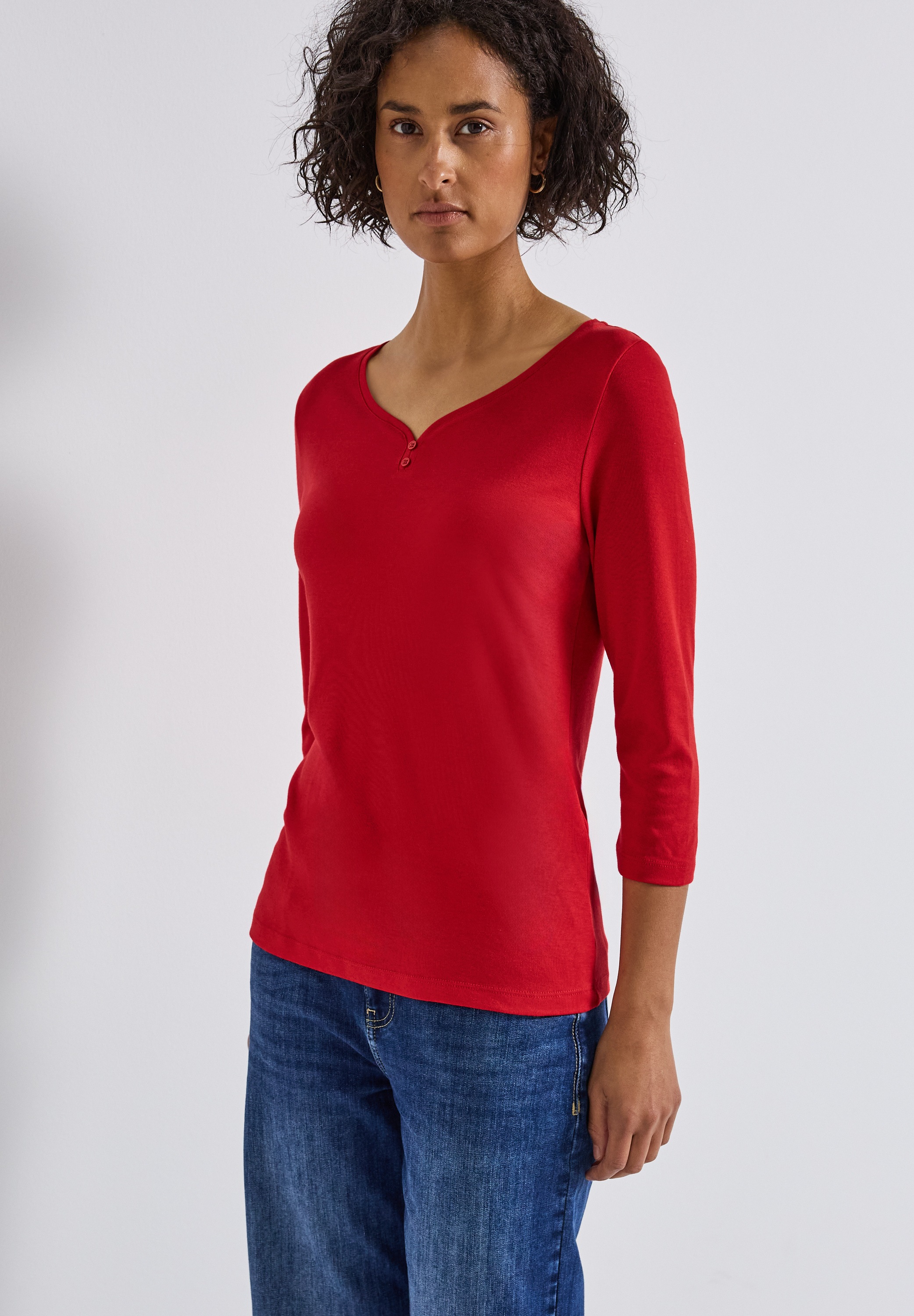 STREET ONE 3/4-Arm-Shirt, mit 3/4 Ärmeln günstig online kaufen