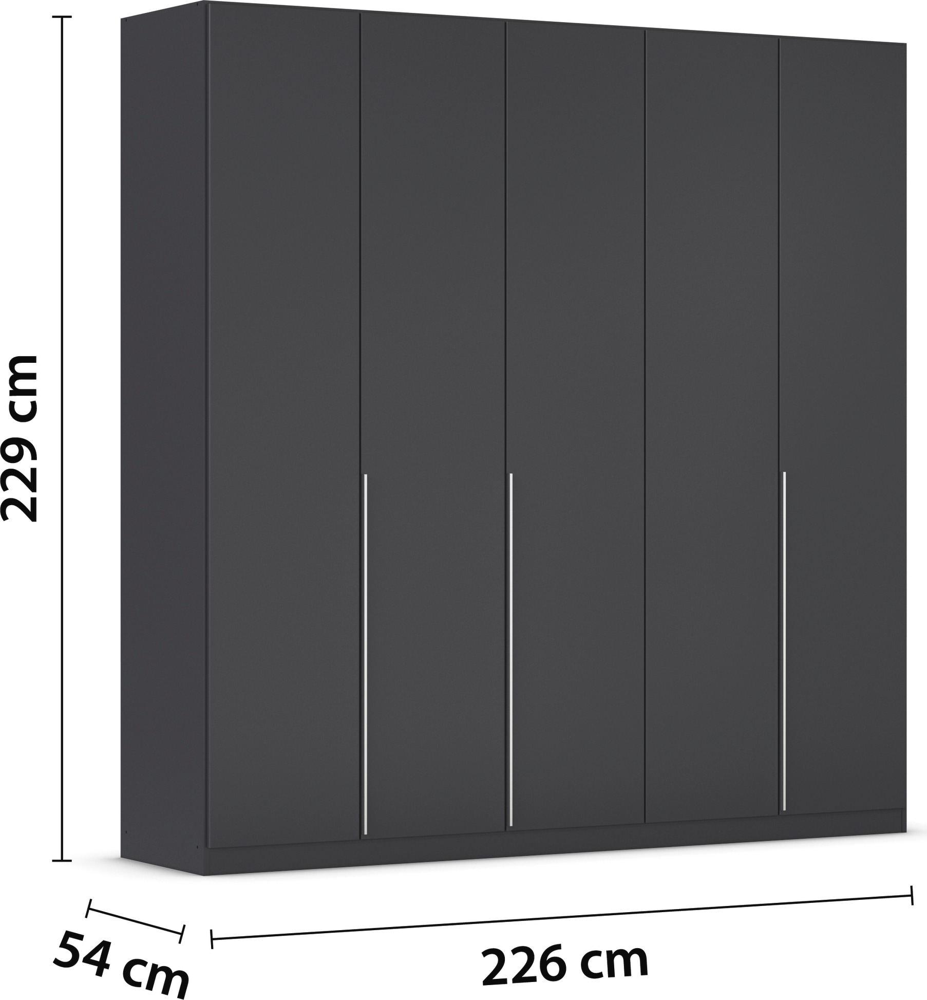rauch Drehtürenschrank »Kleiderschrank Schrank Garderobe AGORDO TOPSELLER Schlafzimmer«, (in zwei Griff-Farben mit Dekor- oder Hochglanzfront), durchdachte Innenausstattung, in 6 Breiten und 2 Höhen MADE IN GERMANY