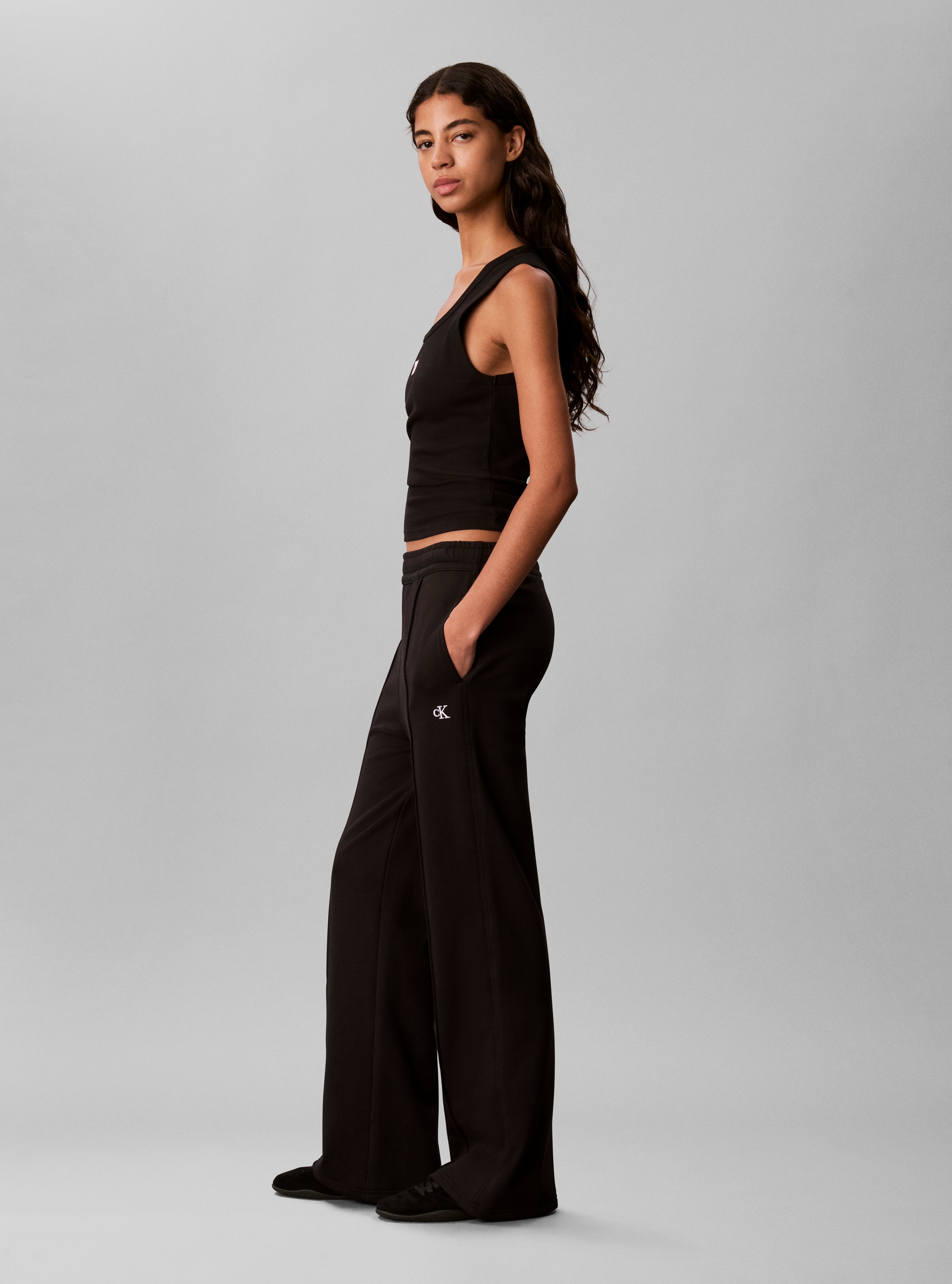 Calvin Klein Jeans Leggings »MONOGRAM TERRY TRACKPANT«  Regular fit mit Bootcut fit