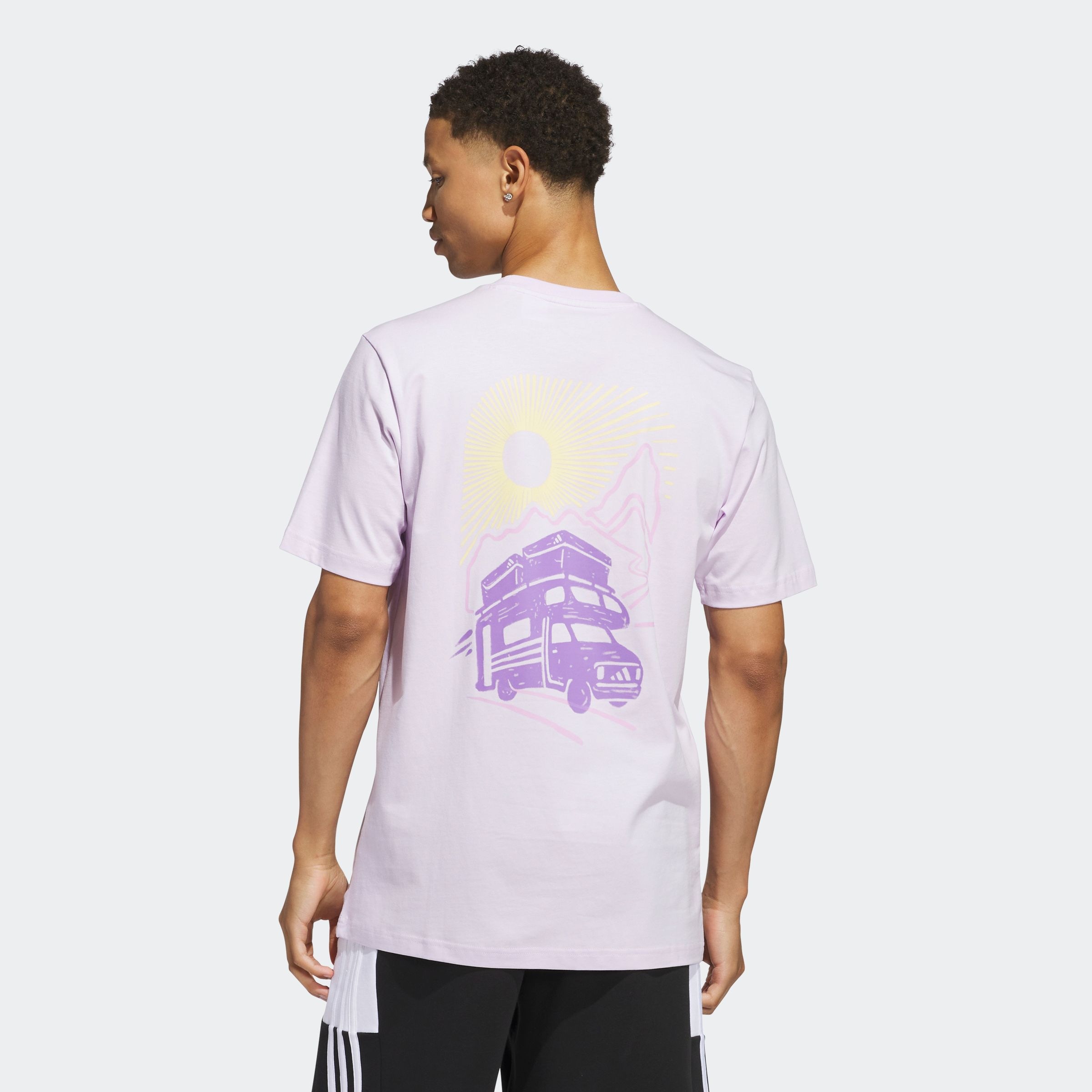 Thumbnail - adidas Sportswear T-Shirt "JET SET CAMPER GRAPHIC" sportlicher Stil, mit Camper-Grafik, aus Baumwolle