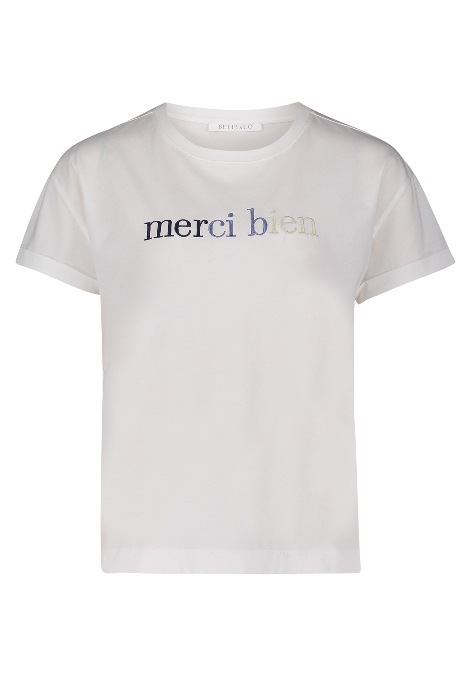 Betty&Co Kurzarmshirt "Damen mit Stickerei" 1 Stk. günstig online kaufen