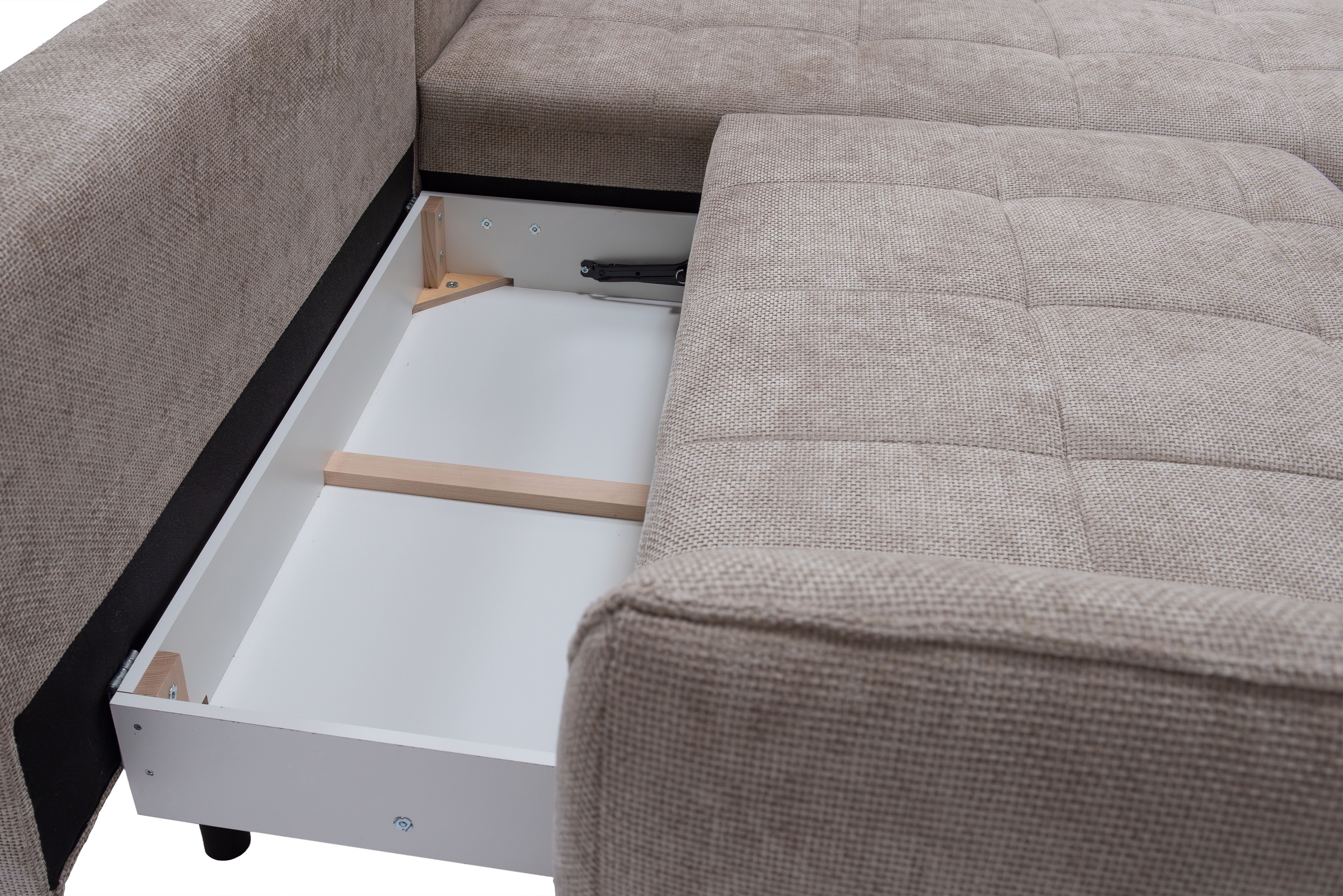 exxpo - sofa fashion Ecksofa »Samoa, bequem und modern, mit Easy-Lift-Bettfunktion, L-Form«, Ecksofa Samoa, inkl. Bettfunktion, Bettkasten und Rückenkissen