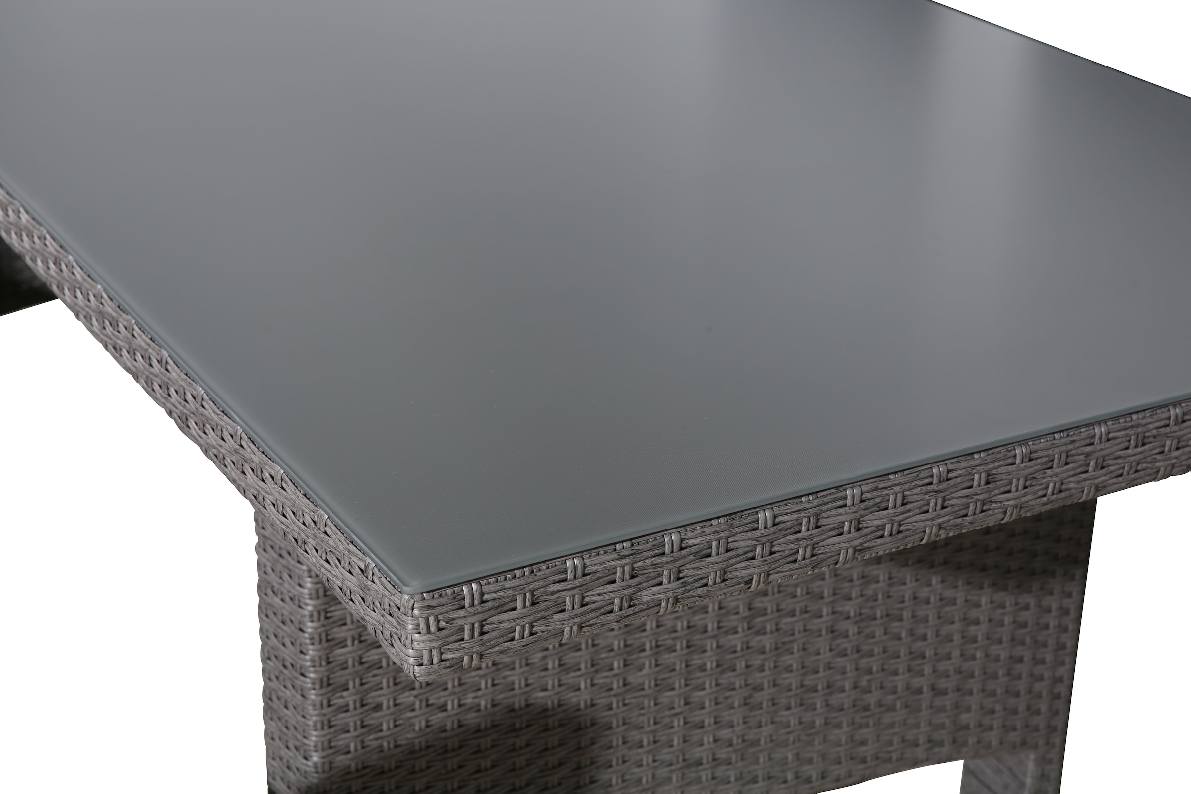 KONIFERA Garten-Essgruppe »»Newcastle««, (Set, 13 tlg., 6 Sessel, Rückenlehne verstellbar, Tisch 95x200x75 cm, inkl. Auflagen), Aluminium/Polyrattan
