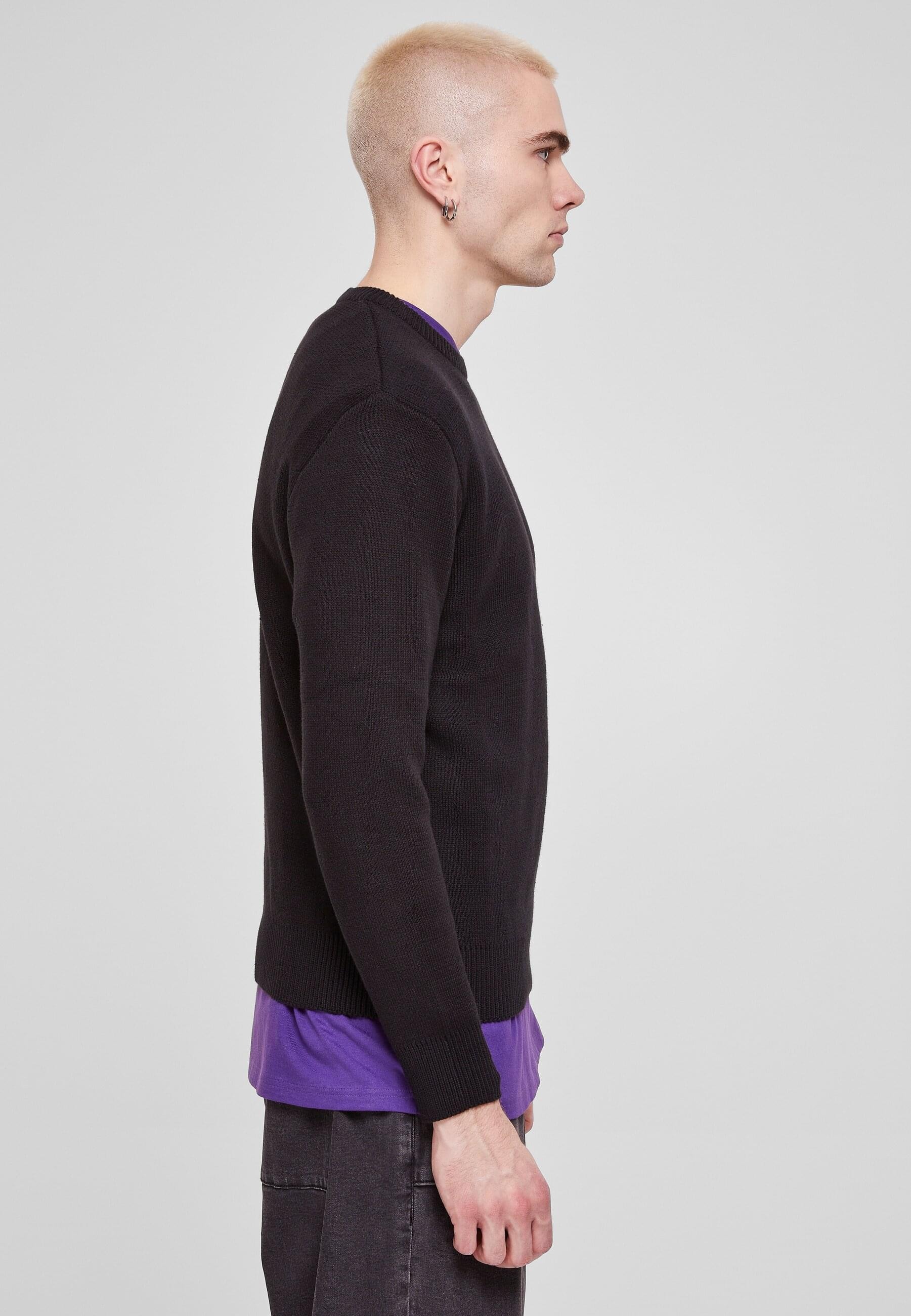 URBAN CLASSICS Rundhalspullover »Urban Classics Herren Heavy Oversized Sweater«, (1 tlg.)