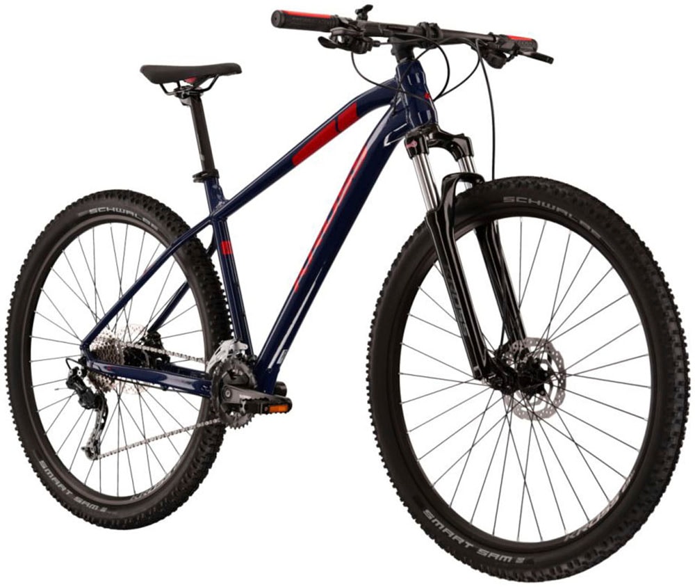 Kross Mountainbike »KROSS MTB Hardtail Level 2.0 29" blau 18 Gänge«, 18 Gang, Shimano, ALIVIO M3100 Schaltwerk, Kettenschaltung