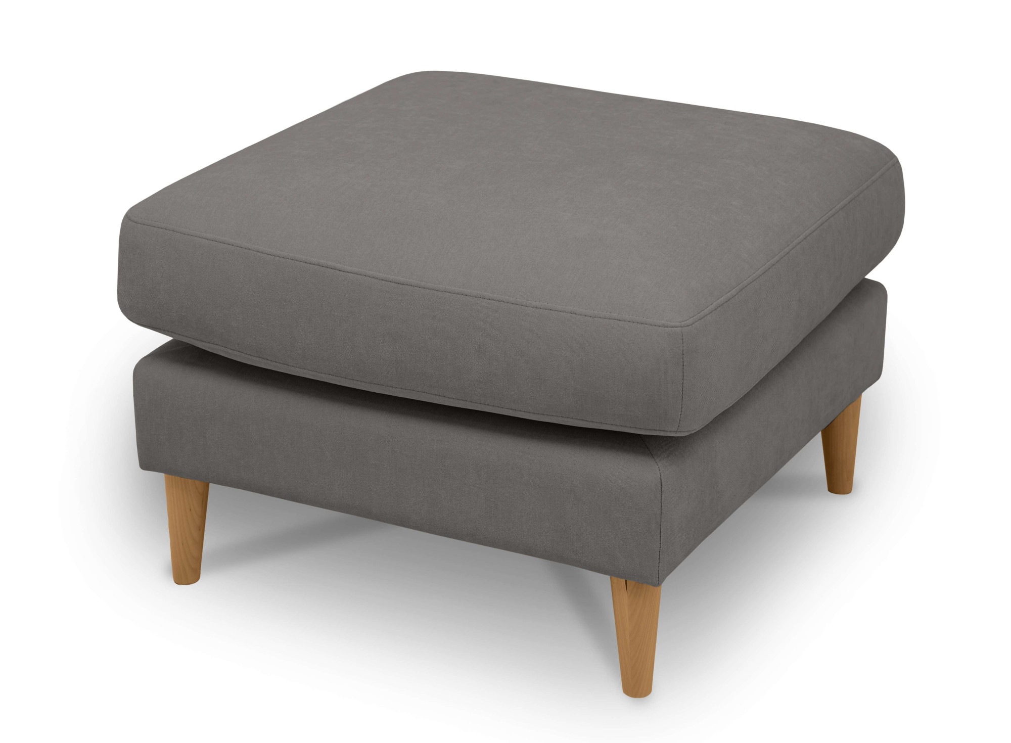 OTTO home Pouf "Finnian" Polsterhocker 70x70 cm, Chenille, Massivholzfüße günstig online kaufen