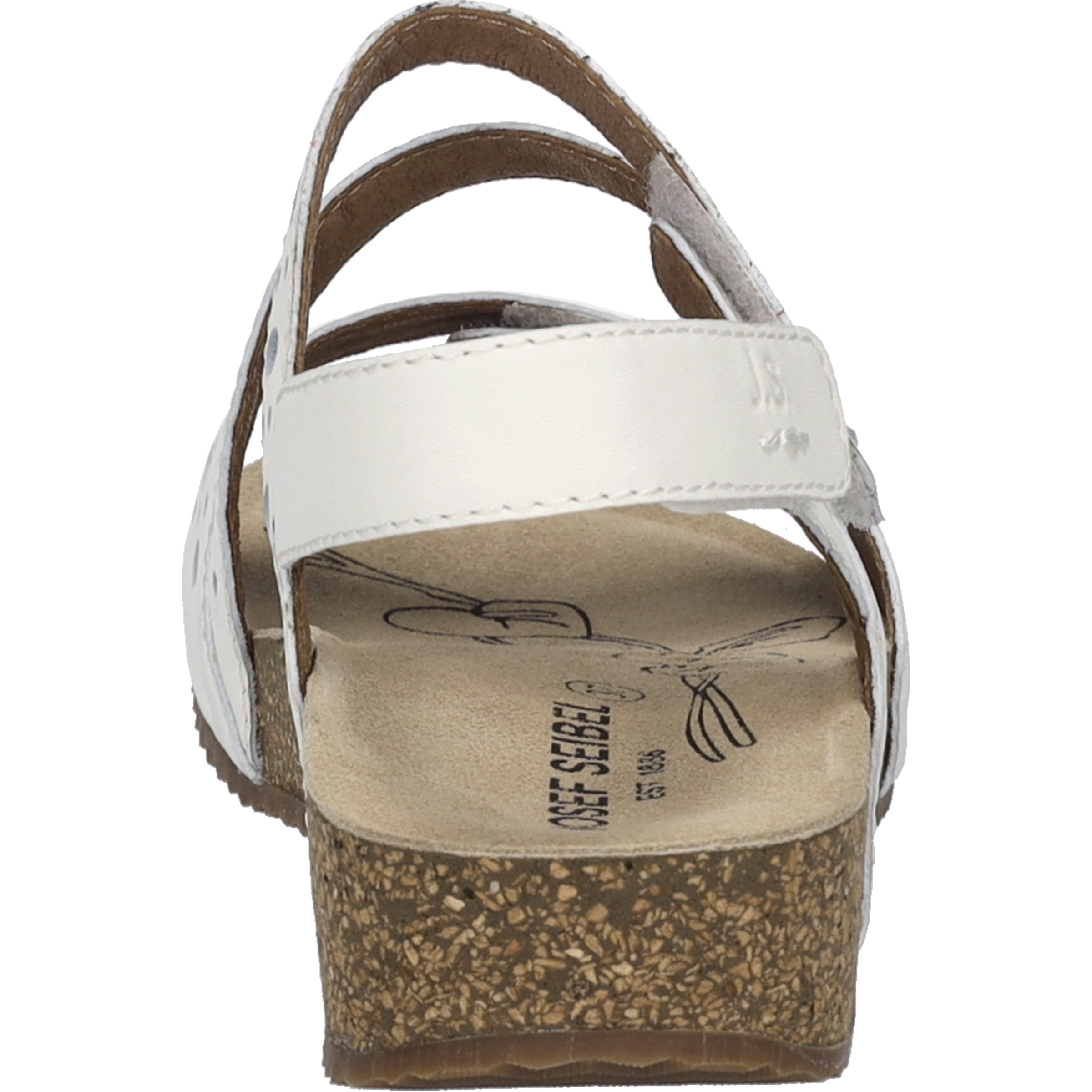 Sandale JOSEF SEIBEL "Tonga 91, weiss-silber", Damen, Gr. 40, weiß (weiß, silber), Obermaterial: 100% Rindsleder Leather cow., Schuhe Sandale 3