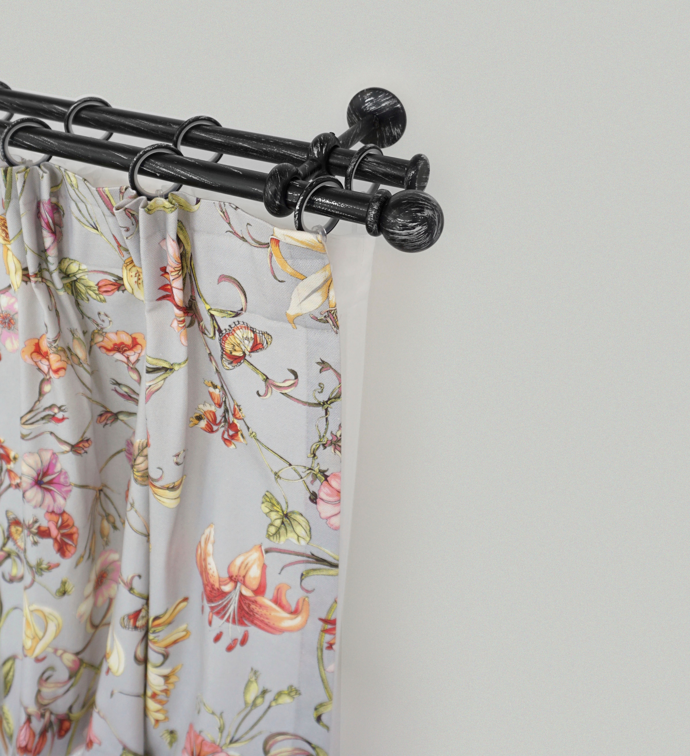 GARESA Gardinenstange "ESPERANCA" Ø 16 mm 2 läufig-läufig Wunschmaßlänge ru günstig online kaufen