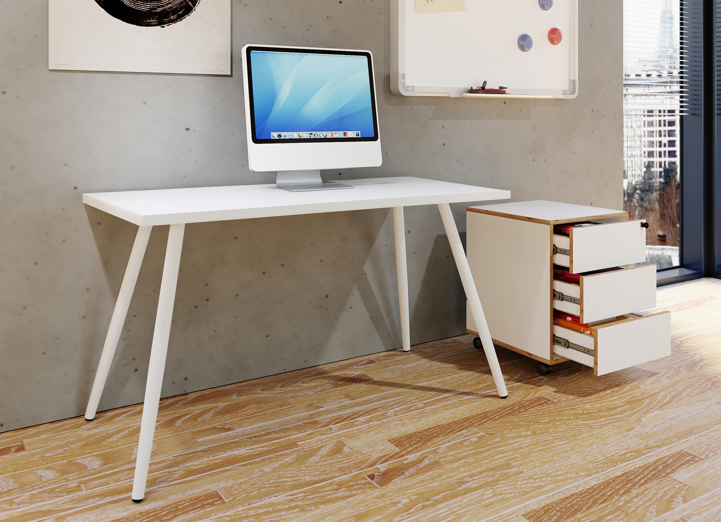 VCM Schreibtisch »Schreibtisch Bürotisch Computertisch Salia 80x50« 1 Stk. tlg.