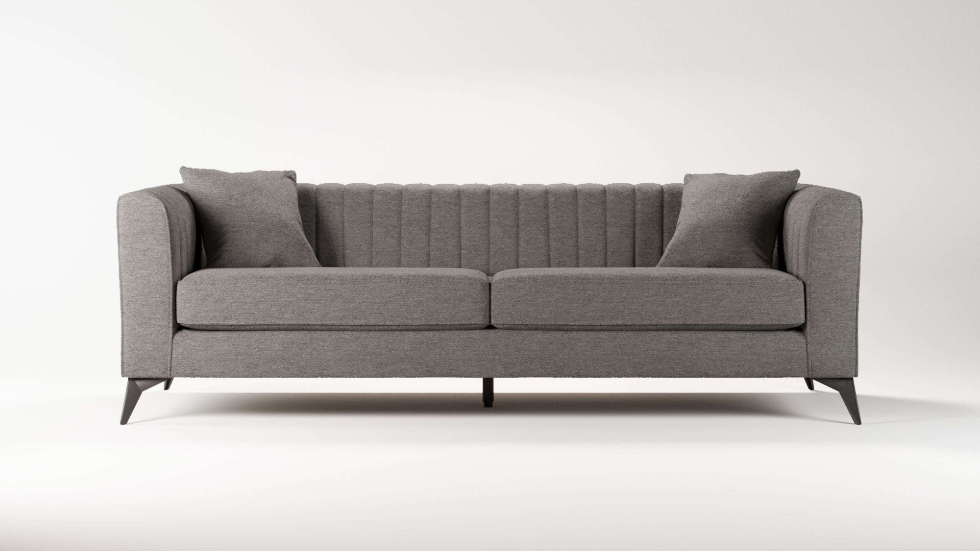 Places of Style 4-Sitzer »MATTHEW elegantes Designsofa, Maße B/T/H: 231/86/74 cm«, XXL, Steppung im Rücken, lose Sitzkissen, incl 2. Zierkissen