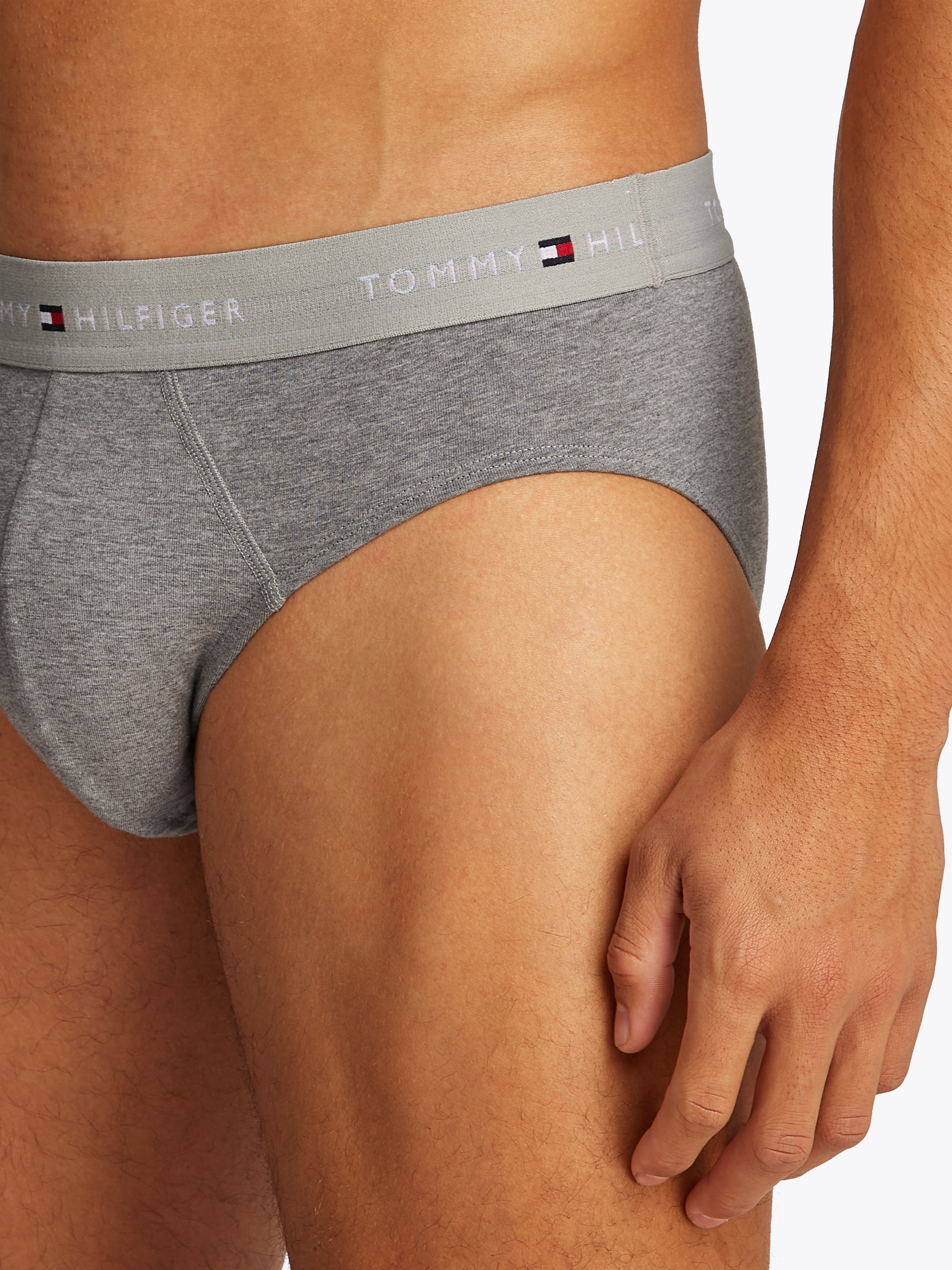 Thumbnail - Tommy Hilfiger Underwear Slip "3P BRIEF DTM" Packung, 3er, 3 Stk. mit Logo-Elastikbund
