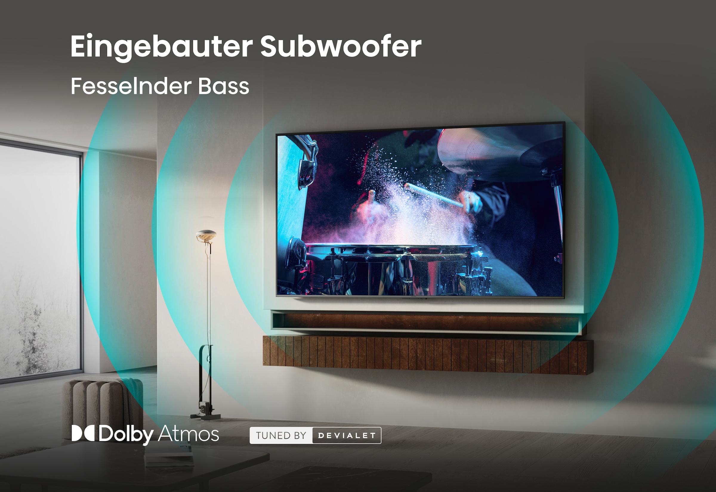 Hisense QLED-Fernseher »50U7DSE« 126 cm/50 ″ Smart-TV
