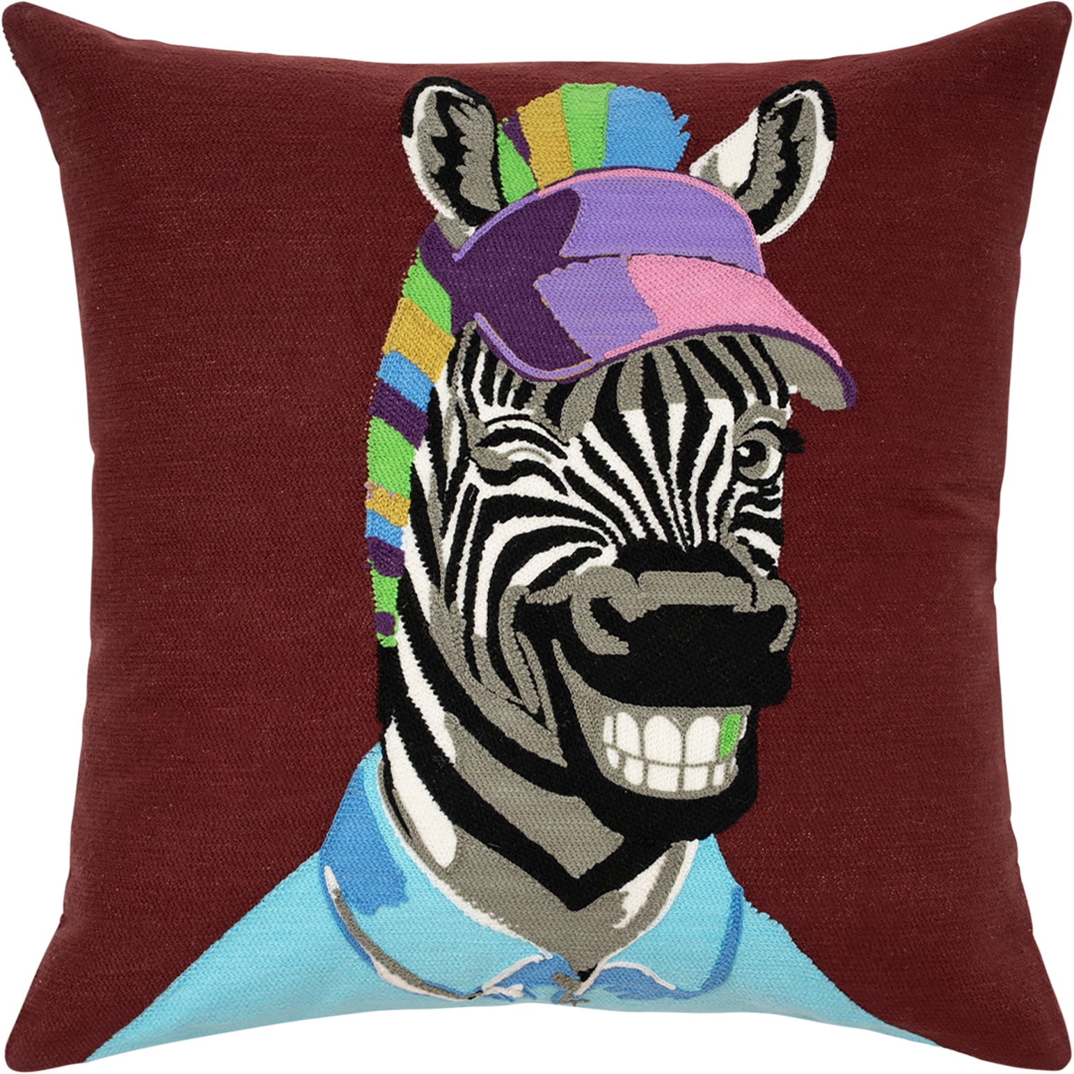 PAD Dekokissen "CLIFF" Hochwertige Zebra-Stickerei mit beeindruckender Detailtiefe