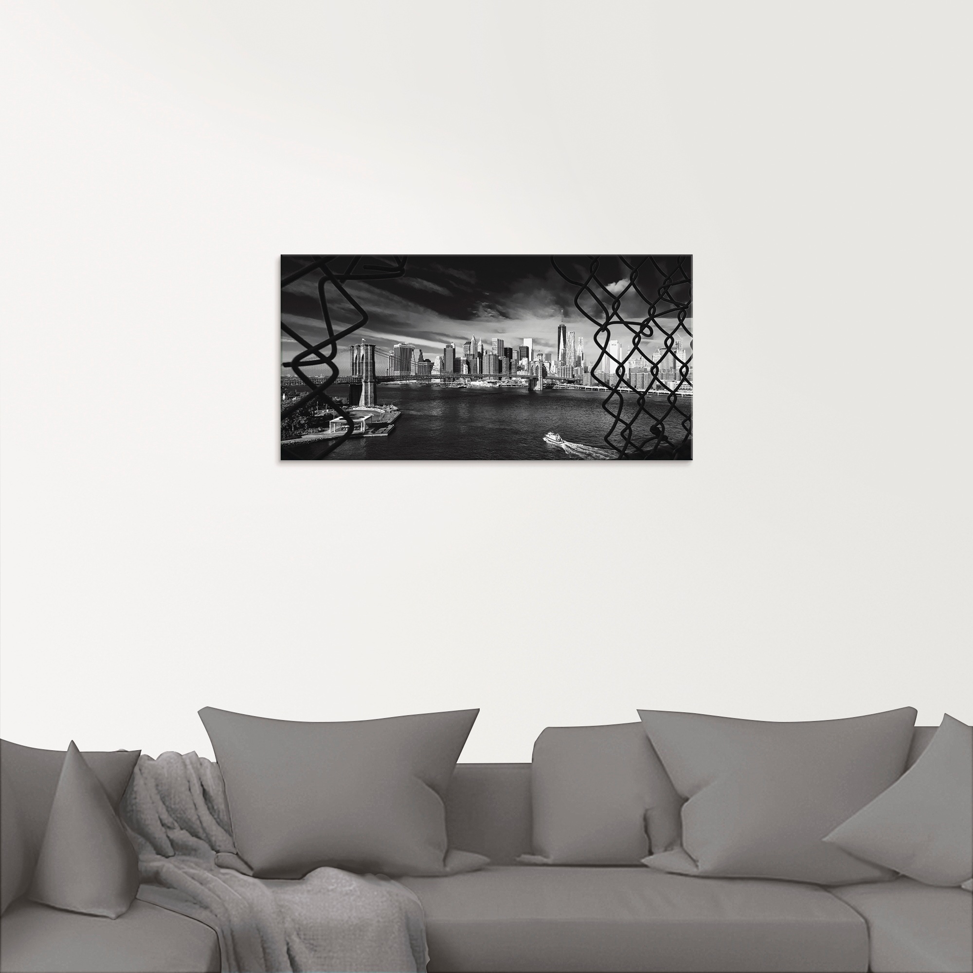 Artland Glasbild »Brooklyn Bridge New York I«, Amerika, (1 St.), in verschiedenen Größen