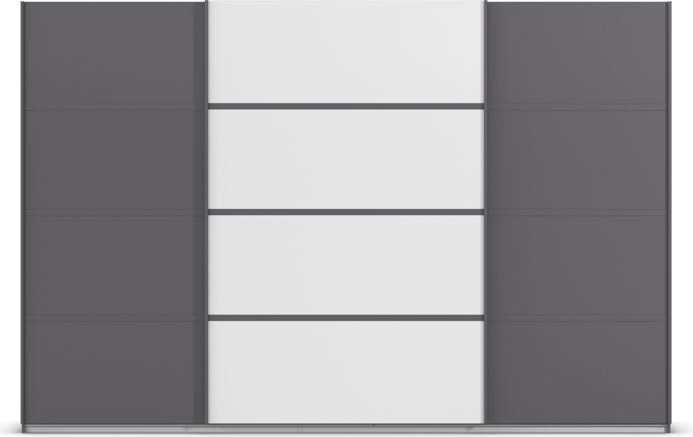 rauch Kleiderschrank »Schwebetürenschrank Garderobe Schrank TOP ANGEBOT Avola«, (in 3 verschiedenen Ausstattungen BASIC/CLASSIC/PREMIUM), mit eleganten Zierleisten in Chrom, Schwarz oder Weiß MADE IN GERMANY