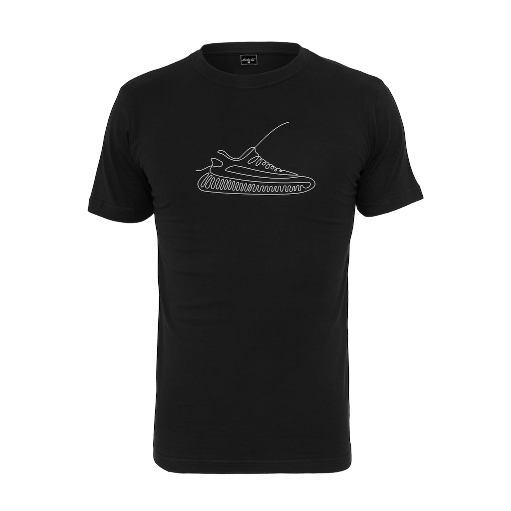 MisterTee Kurzarmshirt »MisterTee Herren One Line Sneaker Tee«, (1 tlg.)