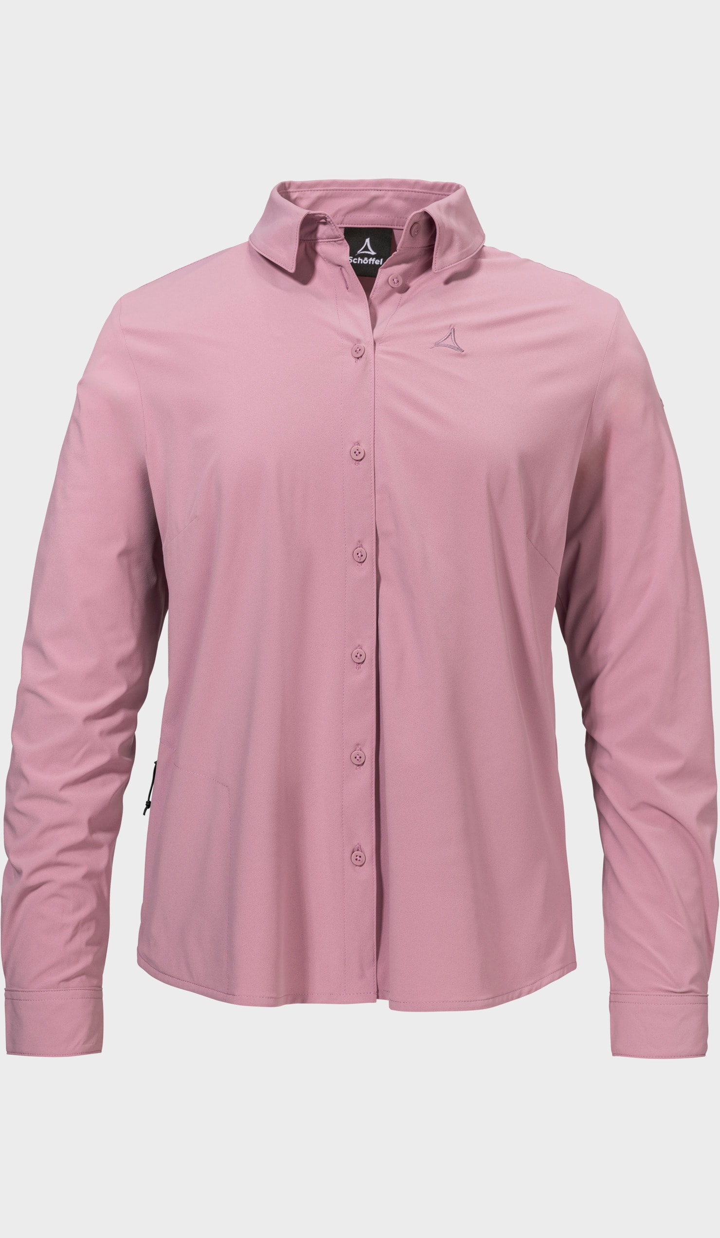 Outdoorbluse SCHÖFFEL "Blouse Style Dunajec WMN", Damen, Gr. 38, 3105, rosa, Oberstoff: 85% Polyester, 15% Elasthan, Basic, V-Ausschnitt, Blusen