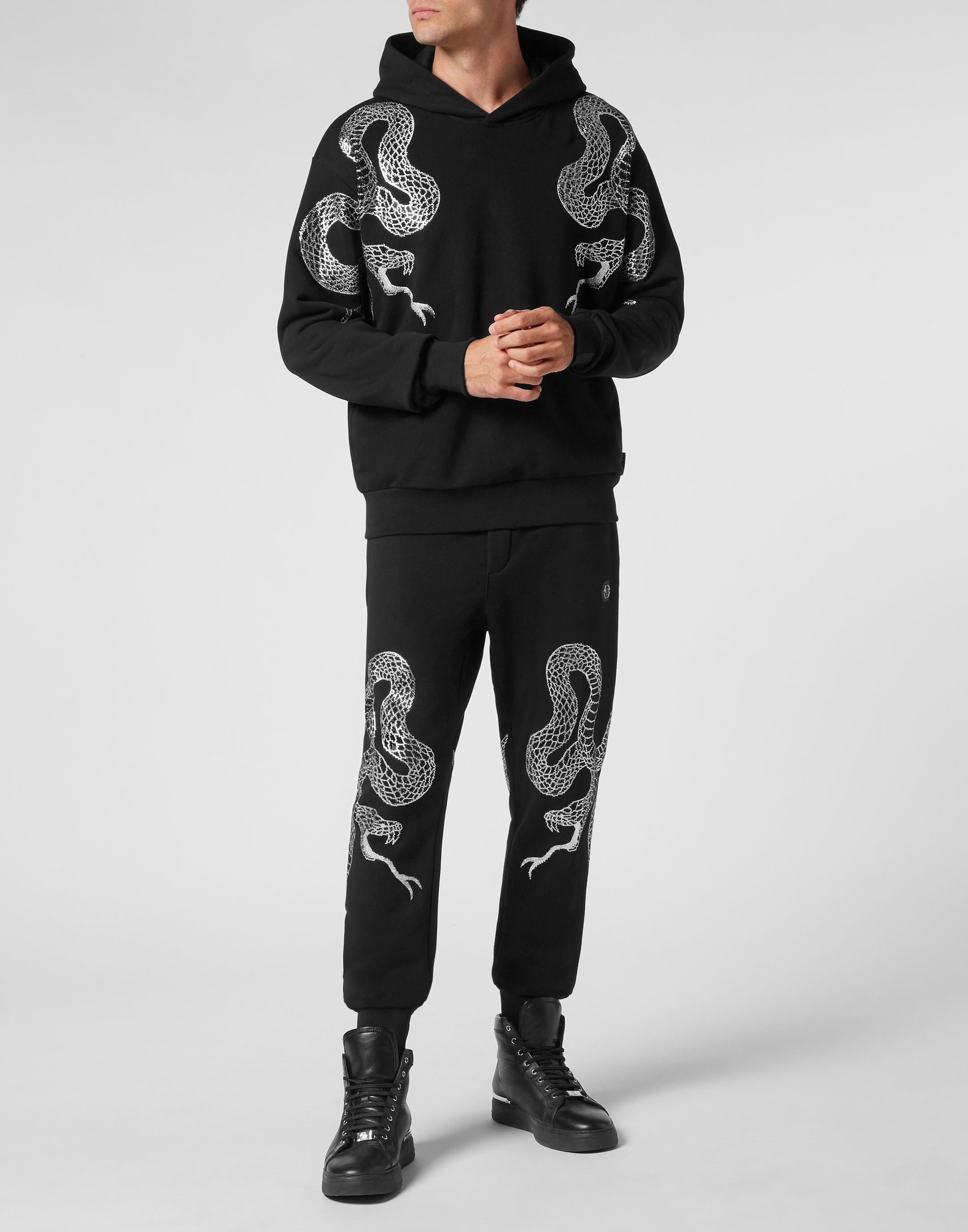 PHILIPP PLEIN Sweatshirt »Snake Mit Schmucksteinen«
