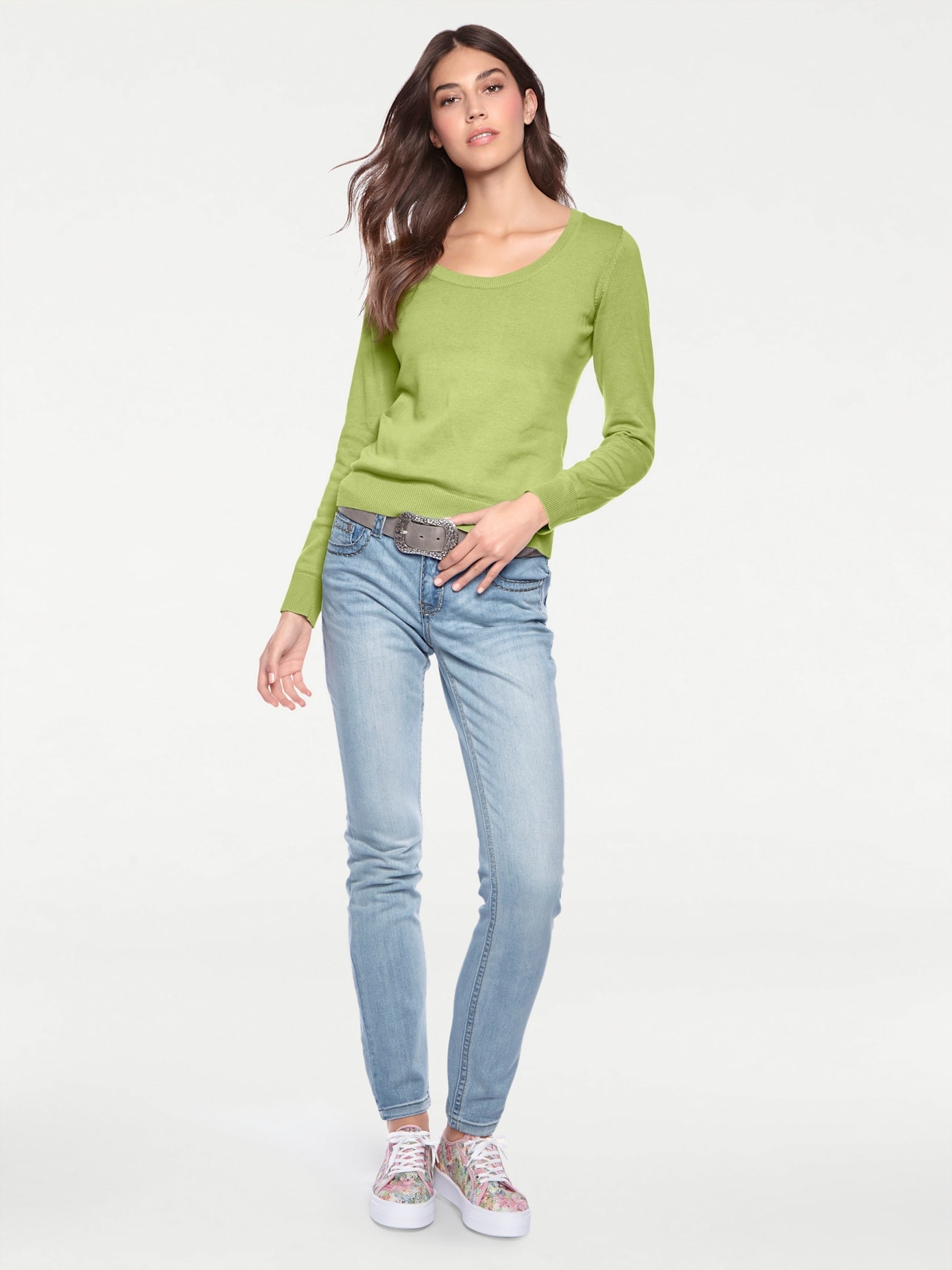 LINEA TESINI by heine Rundhalspullover "Rundhals-Pullover"