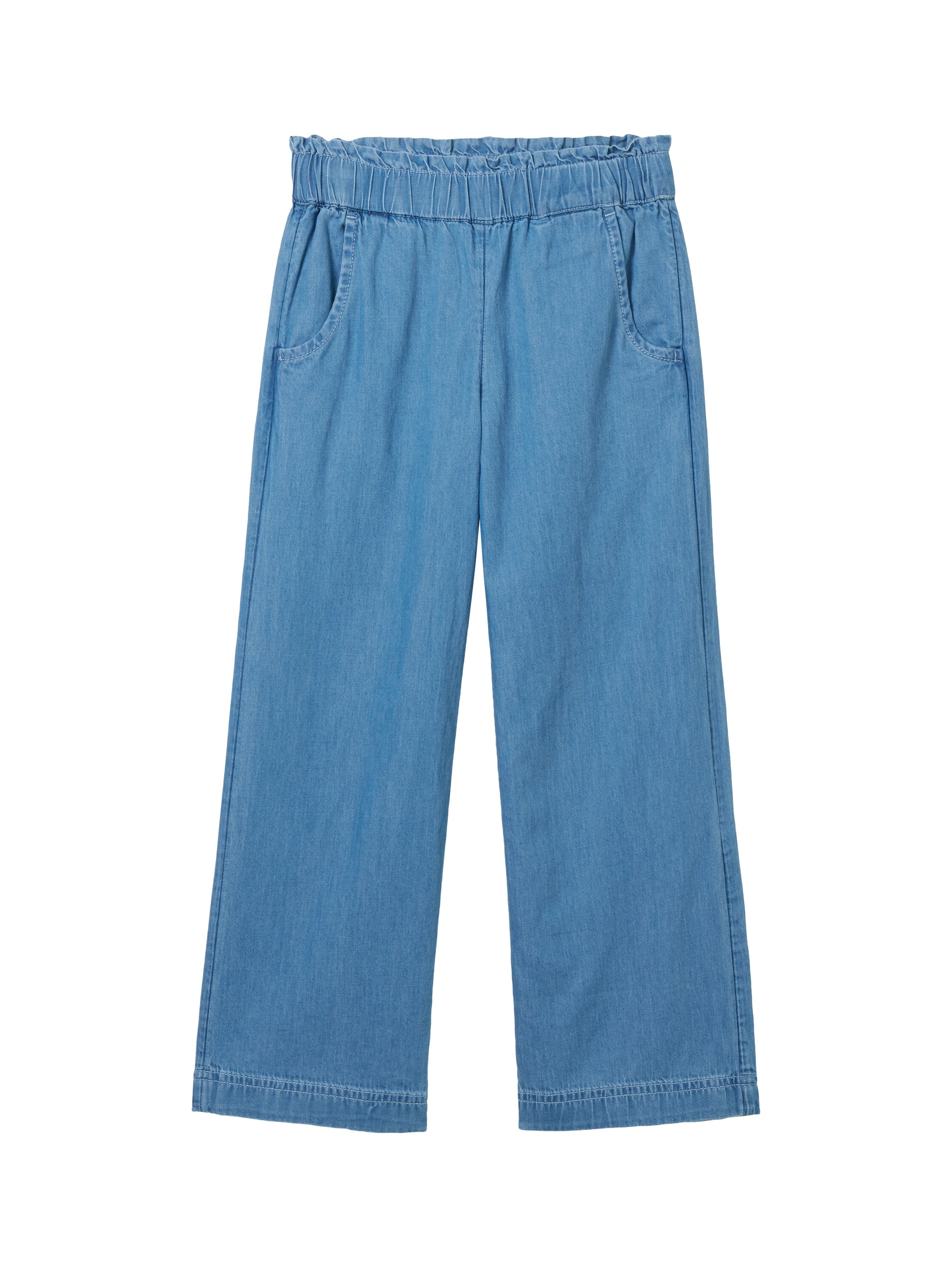 TOM TAILOR Weite Jeans, mit elastischem Bund und Eingrifftaschen