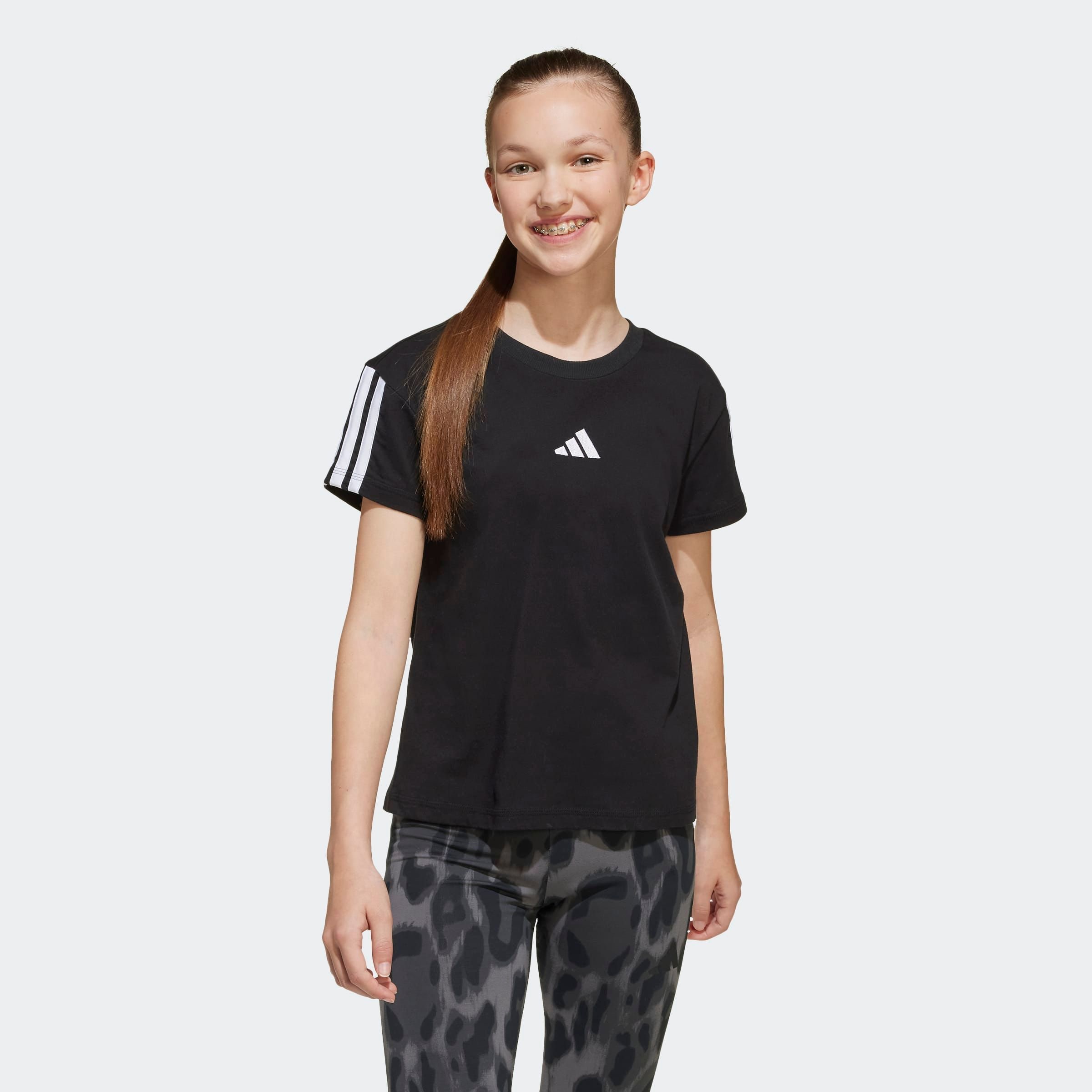adidas Sportswear T-Shirt "ESSENTIALS KIDS" für Kinder, mit Rundhalsausschnitt, ohne Verschluss, aus Baumwolle