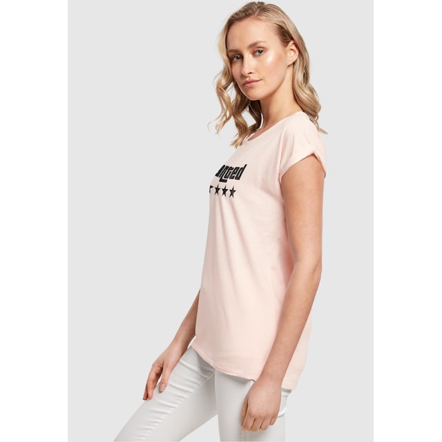 Merchcode T-Shirt »Damen Laides Wanted Extended Shoulder Tee«, (1 tlg.)  online kaufen | BAUR