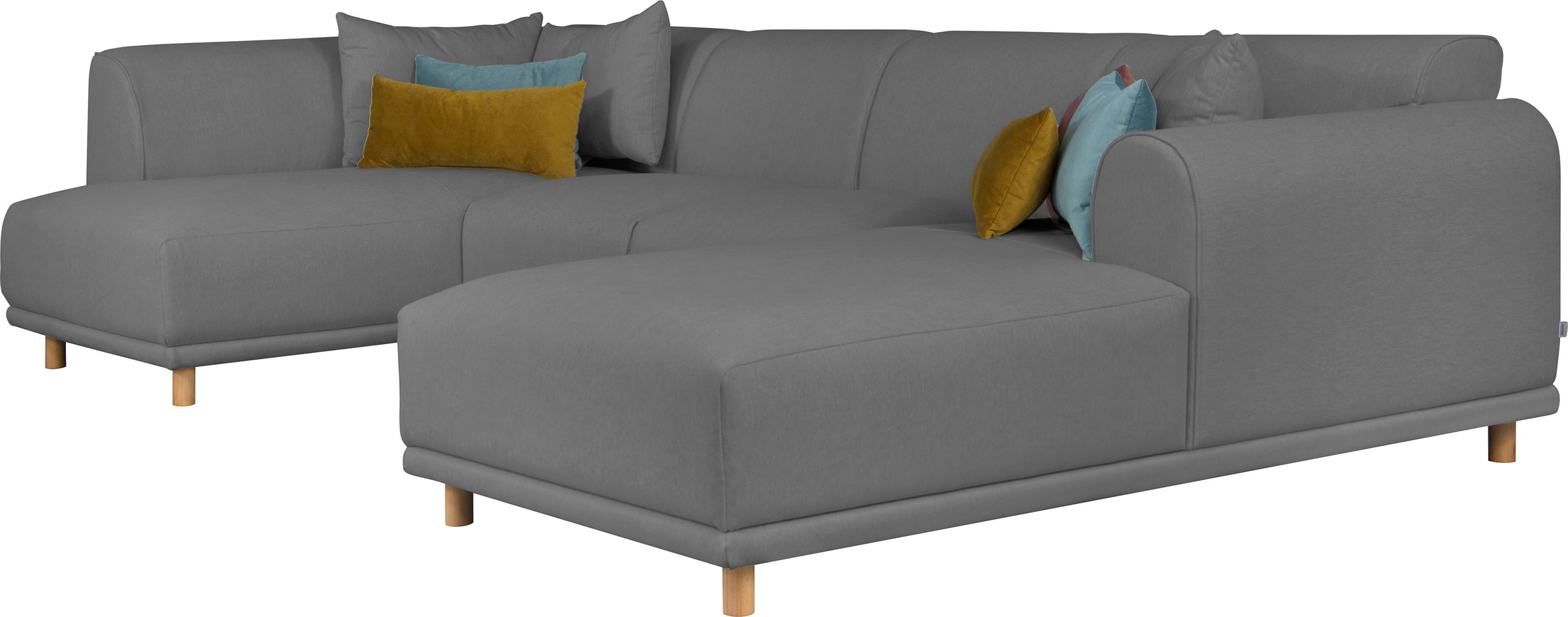 andas Wohnlandschaft »Maroon U-Form«, in skandinavischem Design, mit losen Kissen