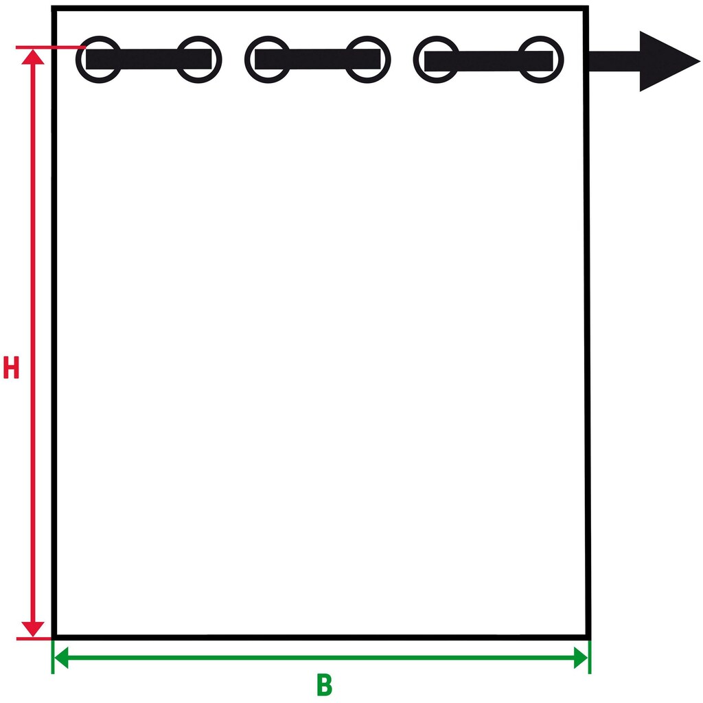 Weckbrodt Vorhang »Sarin«, (1 St.)