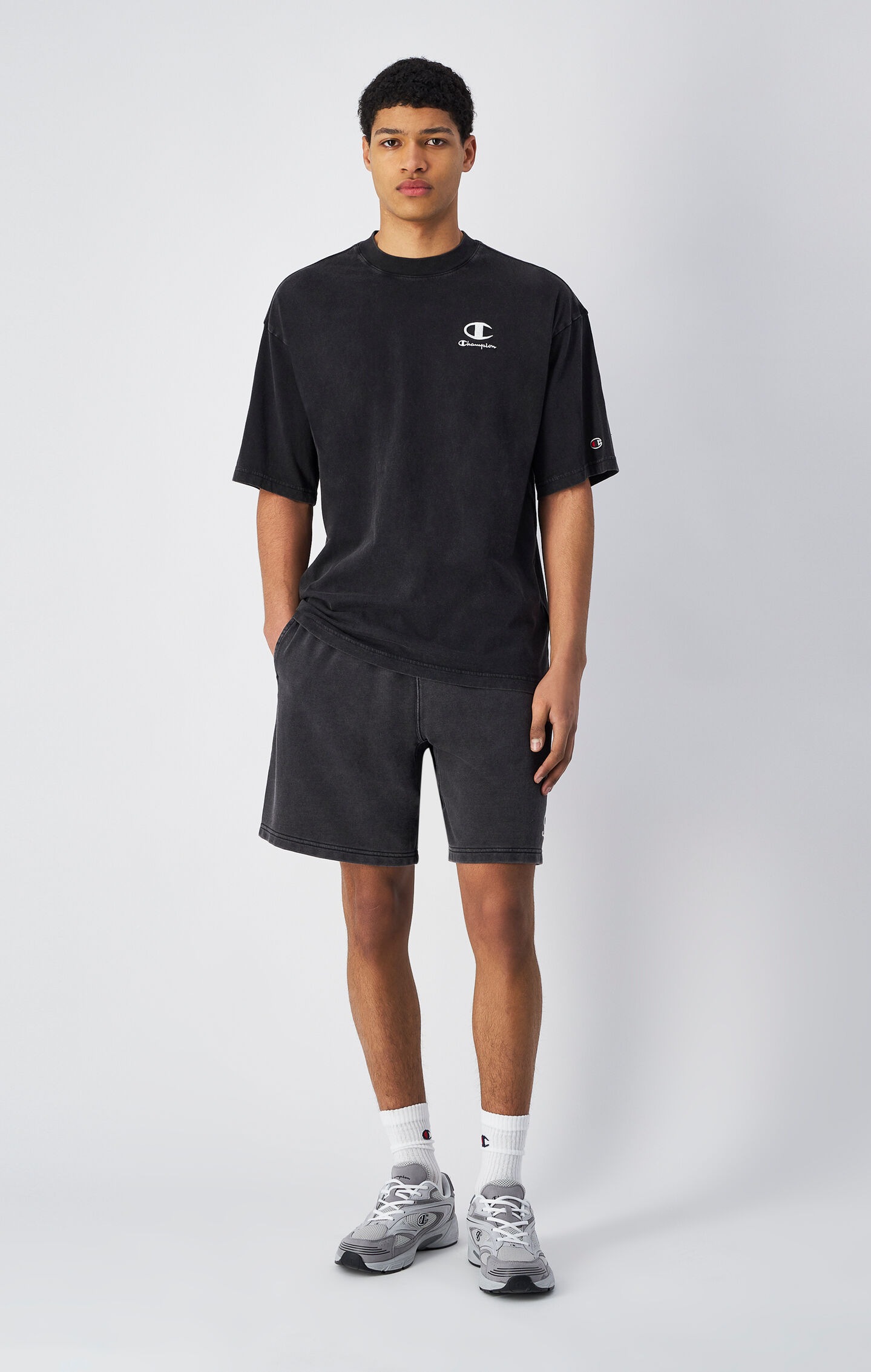 Thumbnail - Champion Sweatshorts für Freizeit, aus Baumwolle und Polyester, leichtes Material