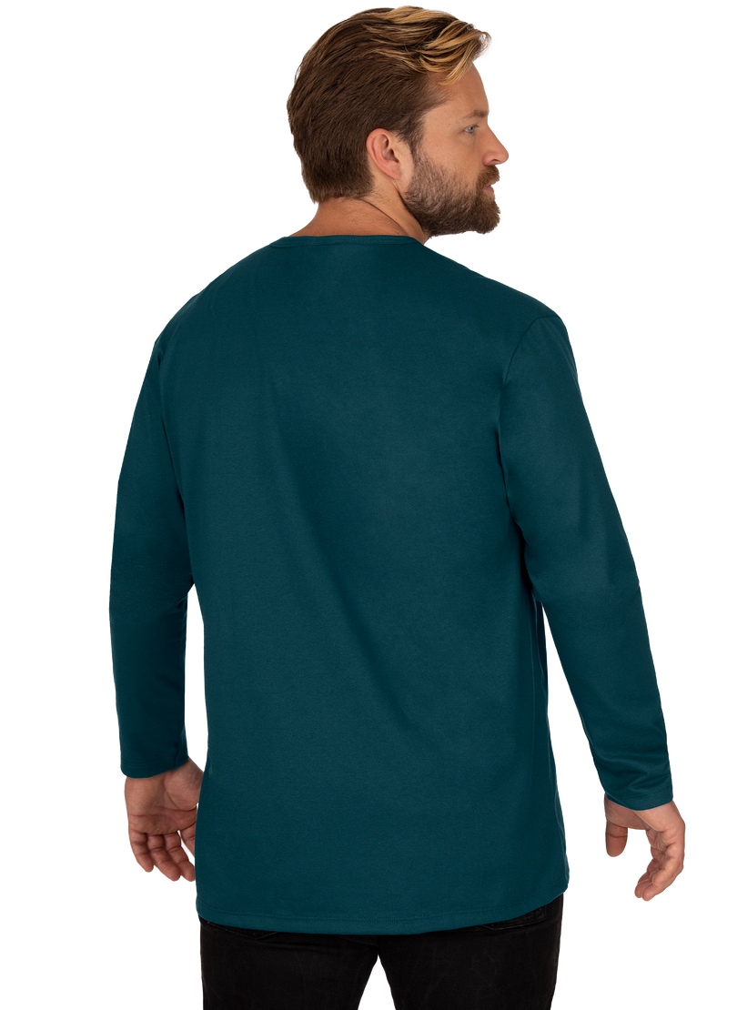 Trigema Longsleeve "TRIGEMA Langarmshirt mit Knopfleiste" günstig online kaufen