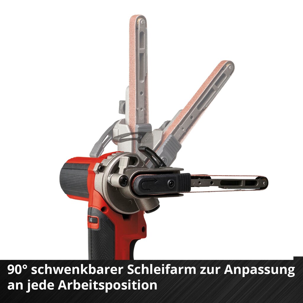 Einhell Akku-Bandfeile »TE-BF 18 Li-solo«, (Packung, 16 tlg.)