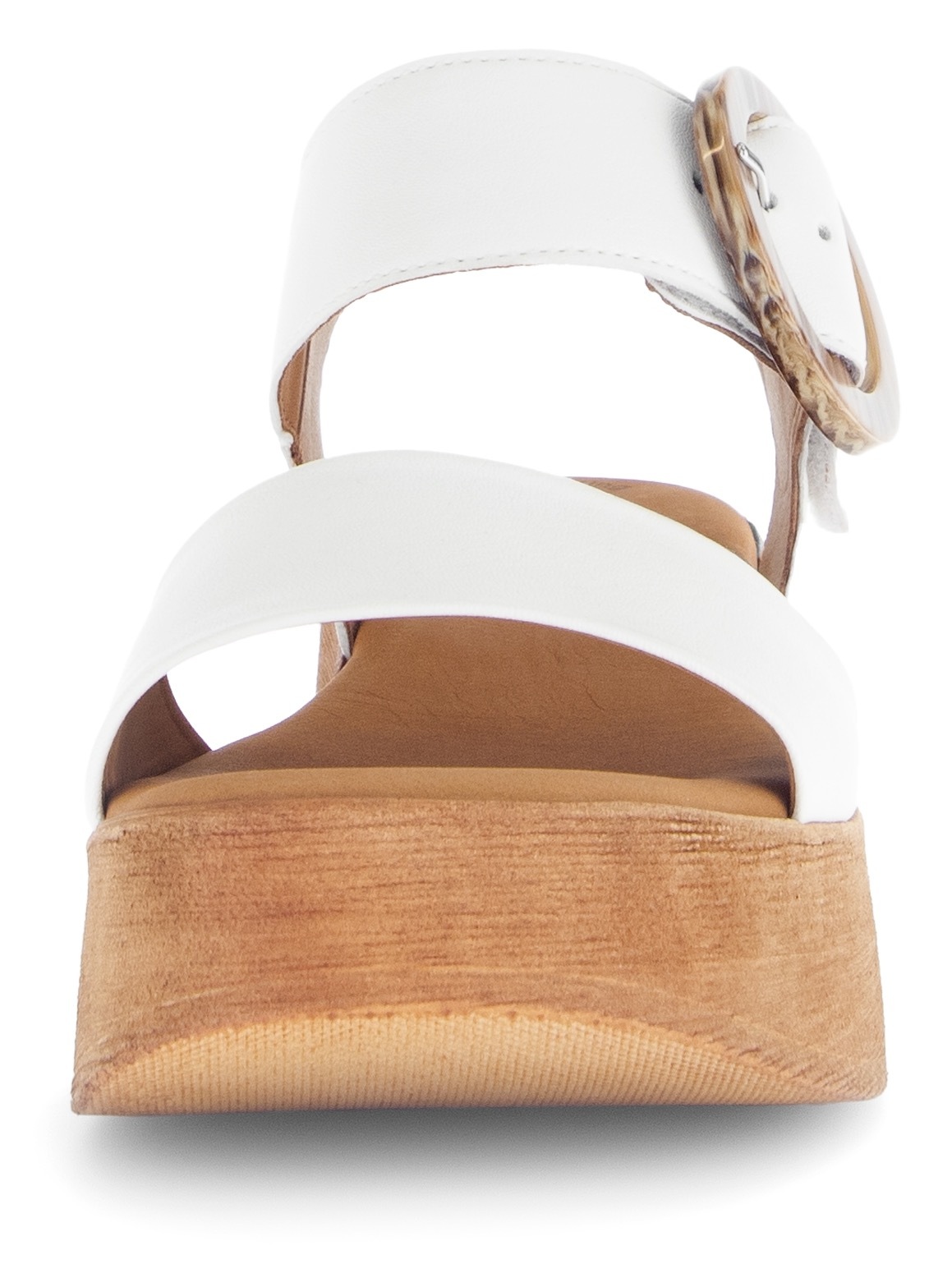 Gabor Sandalette, Sommerschuh, Riemchensandale mit Plateau in Holzoptik