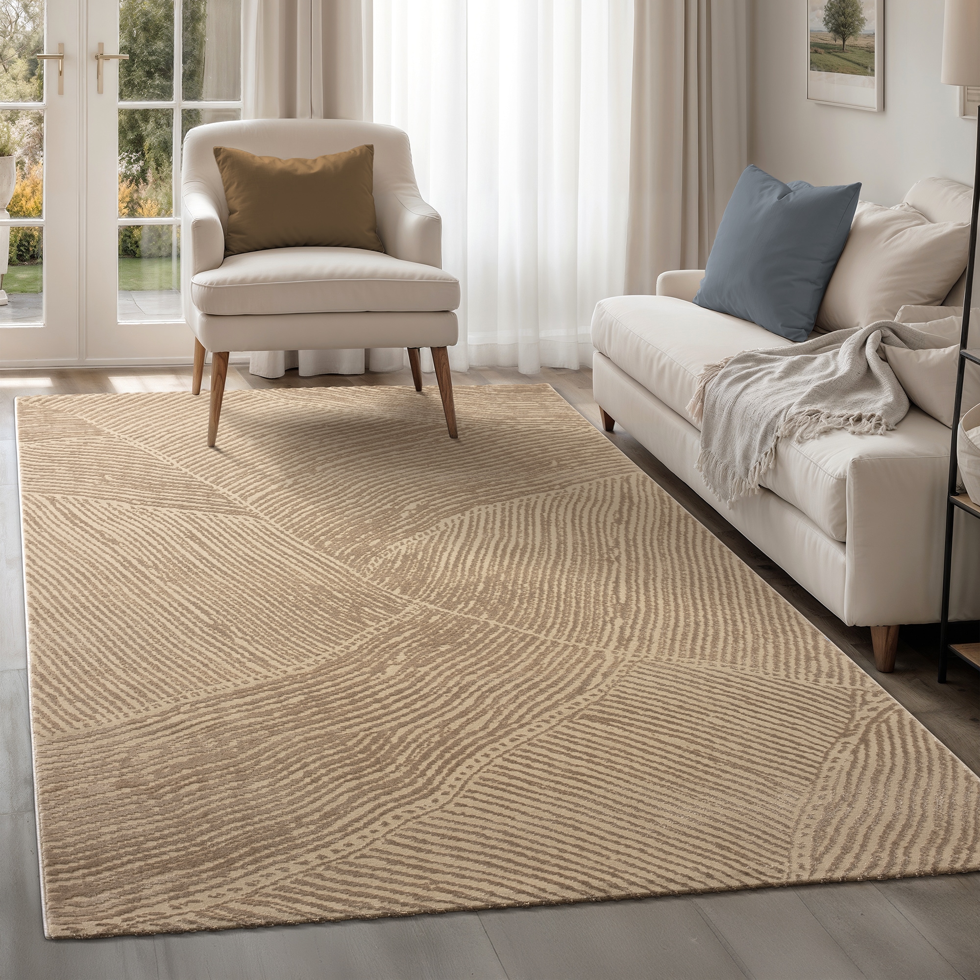 Sanat "Hera 3401, auch als Läufer erhältlich" rechteckig 11 mm Höhe Kurzflor, modern, Wohnzimmer, Schlafzimmer, fussbodenheizungsgeeignet