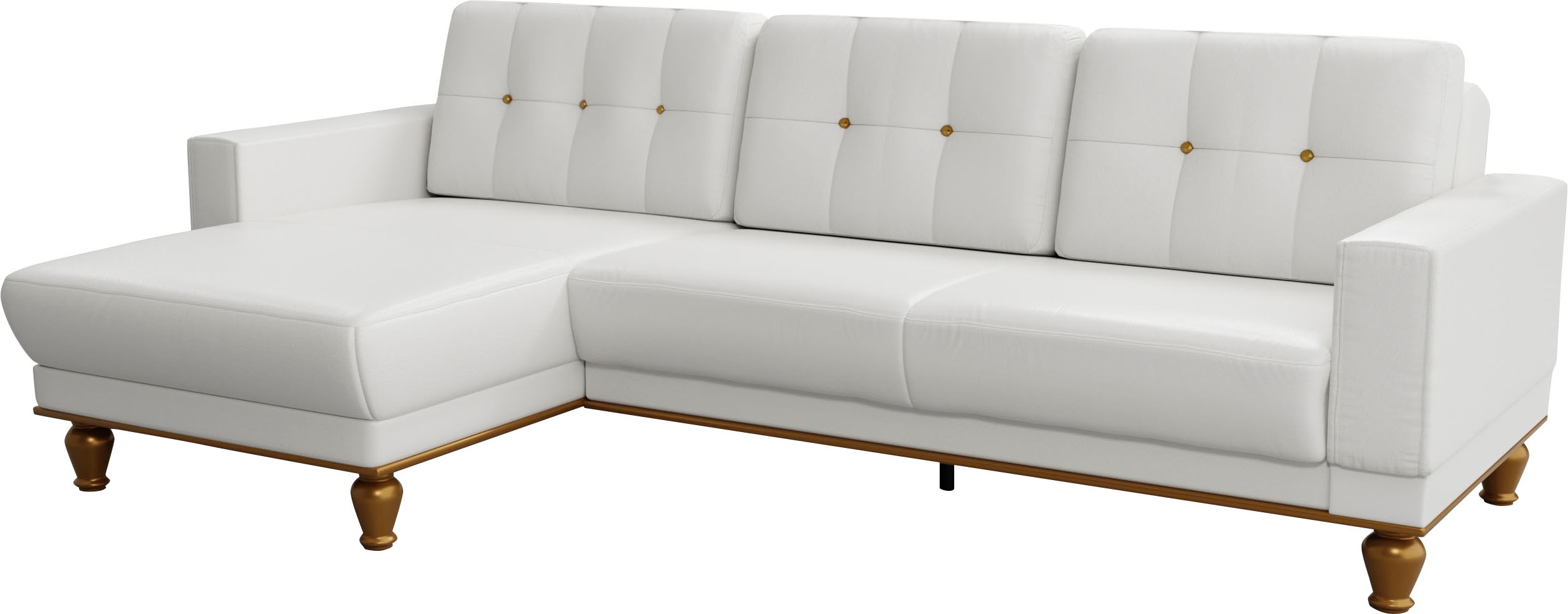 Thumbnail - sit&more Ecksofa "Orient 5 L-Form" mit Strass-Stein, wahlweise mit Bettfunktion und Bettkasten