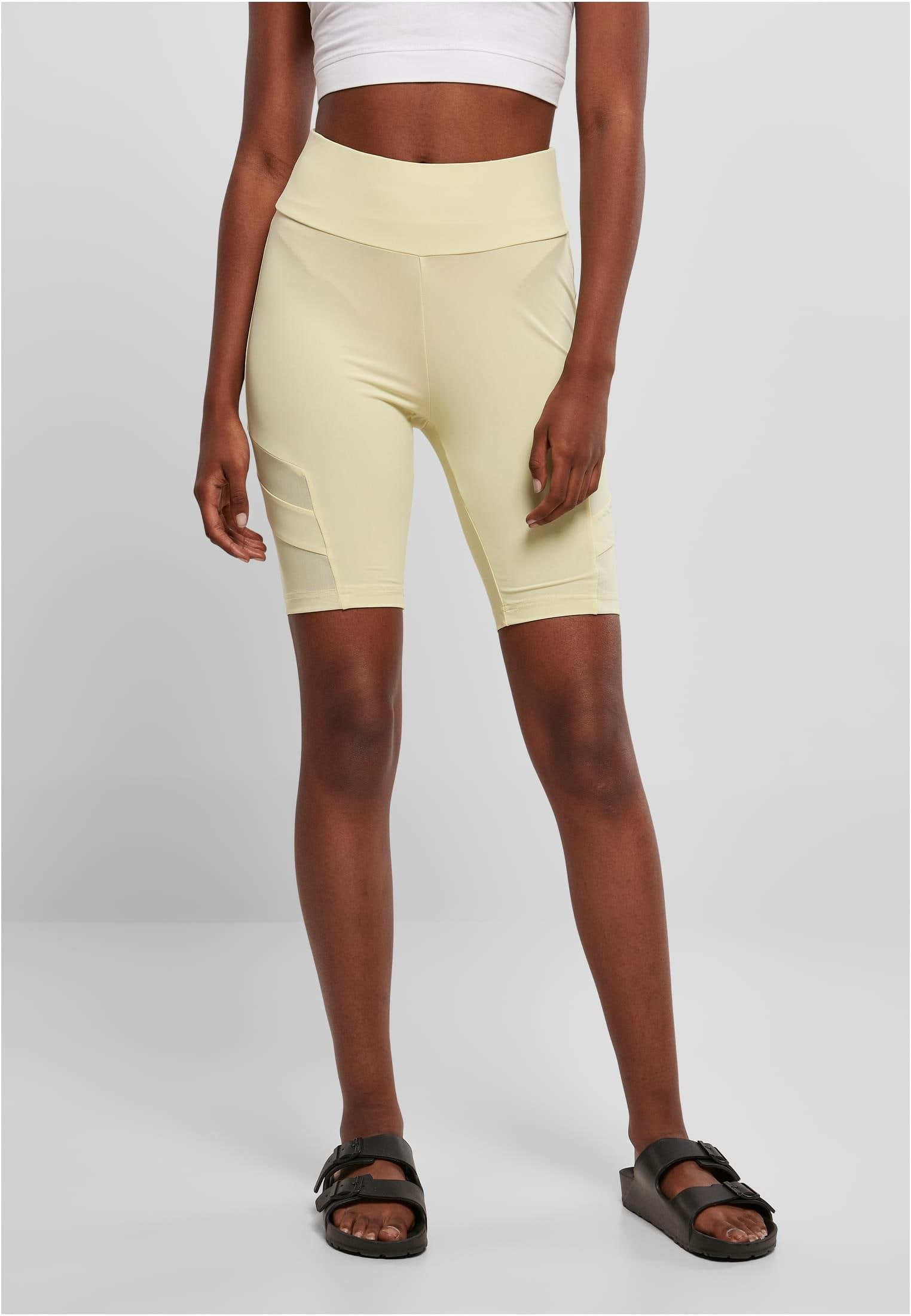 Stoffhose »Urban Classics Damen Ladies High Waist Tech Mesh Cycle Shorts«, (1 tlg.)