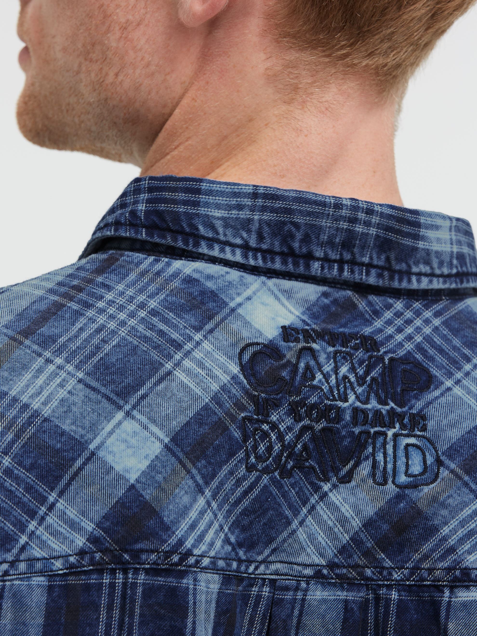 CAMP DAVID Karohemd mit Brusttaschen