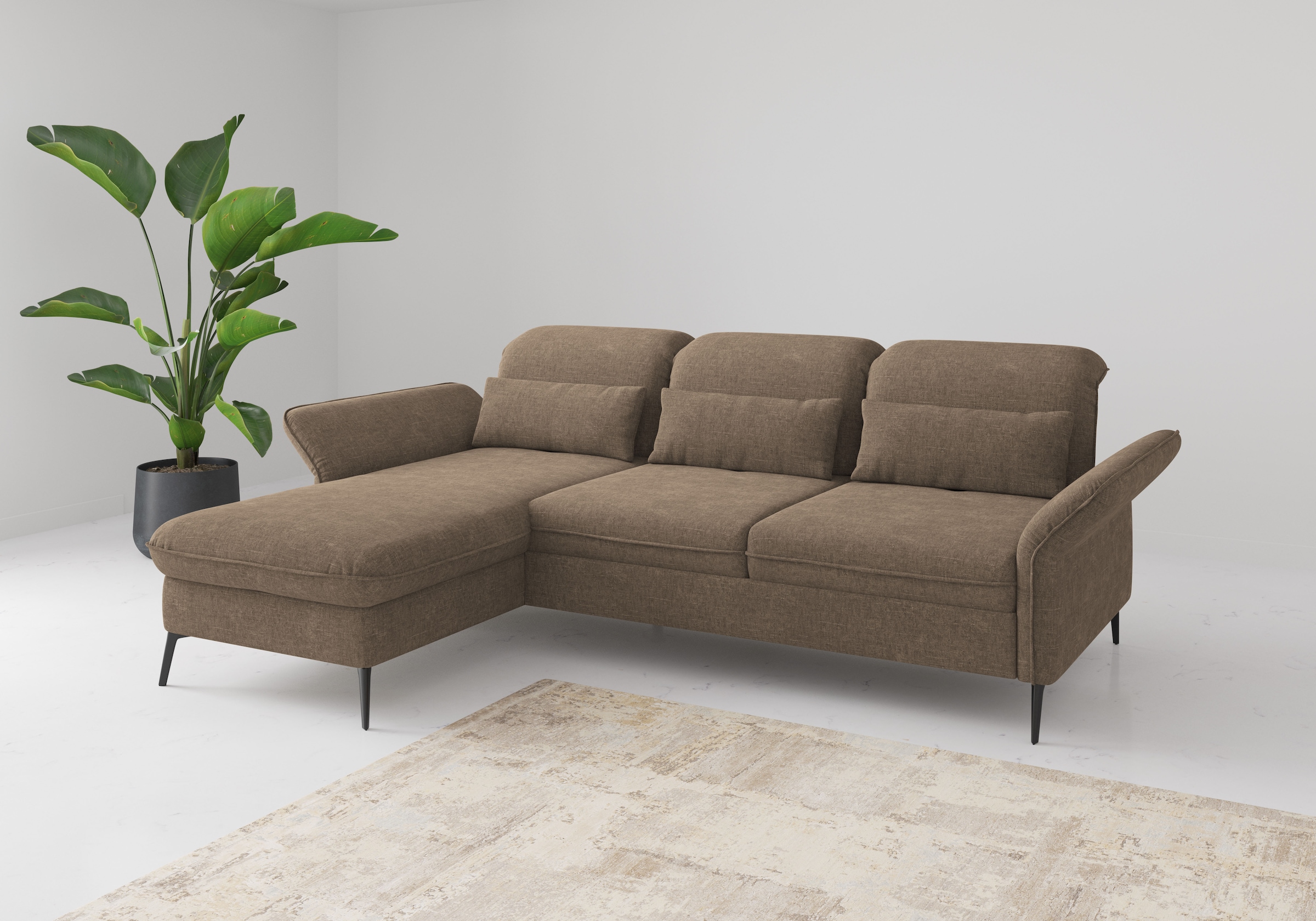 sit&more Ecksofa "Emely", mit Sitztiefenverstellung optional mit Bettfunkti günstig online kaufen