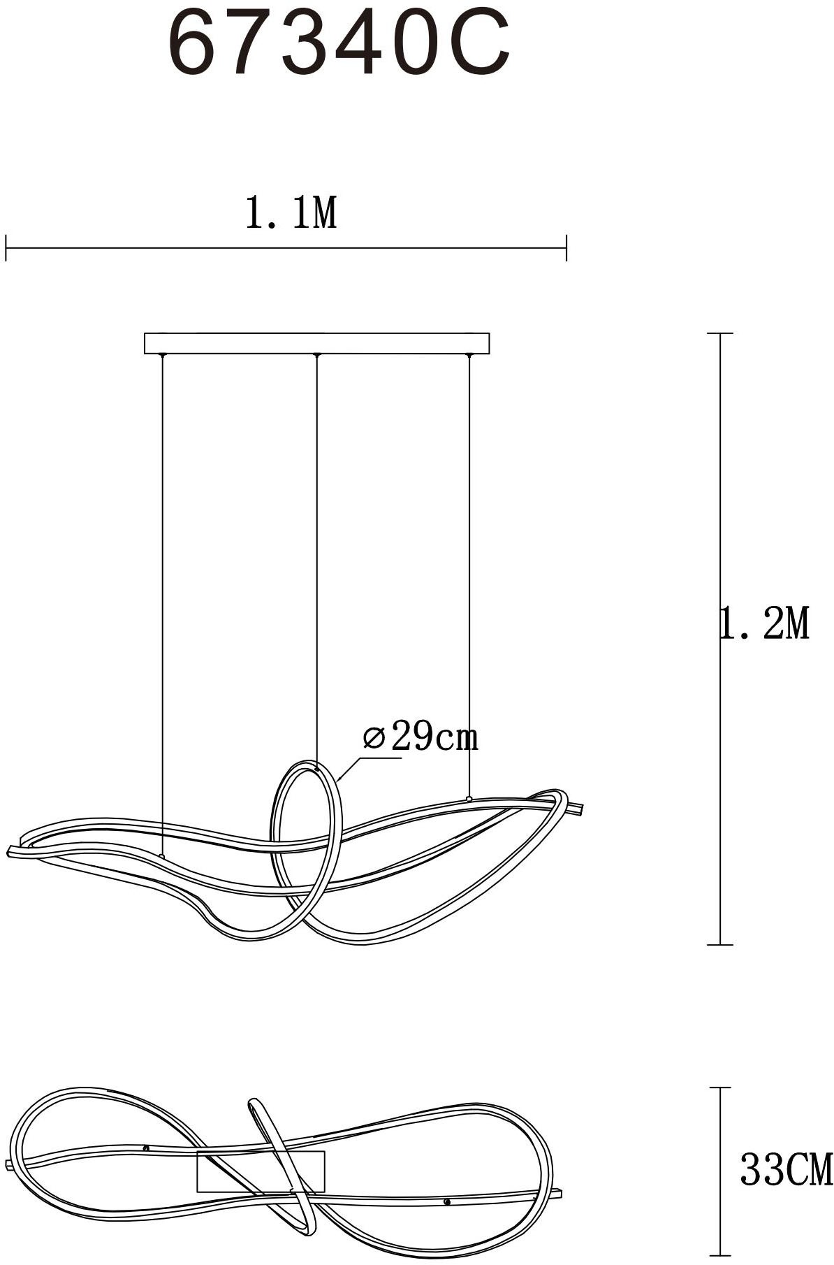 GLOBO LIGHTING Hängeleuchte »IDUNA« LED-Modul 1 Stk. warmweiß - kaltweiß Hängelampe Esszimmer-Leuchte Esstischleuchte Wohnzimmer