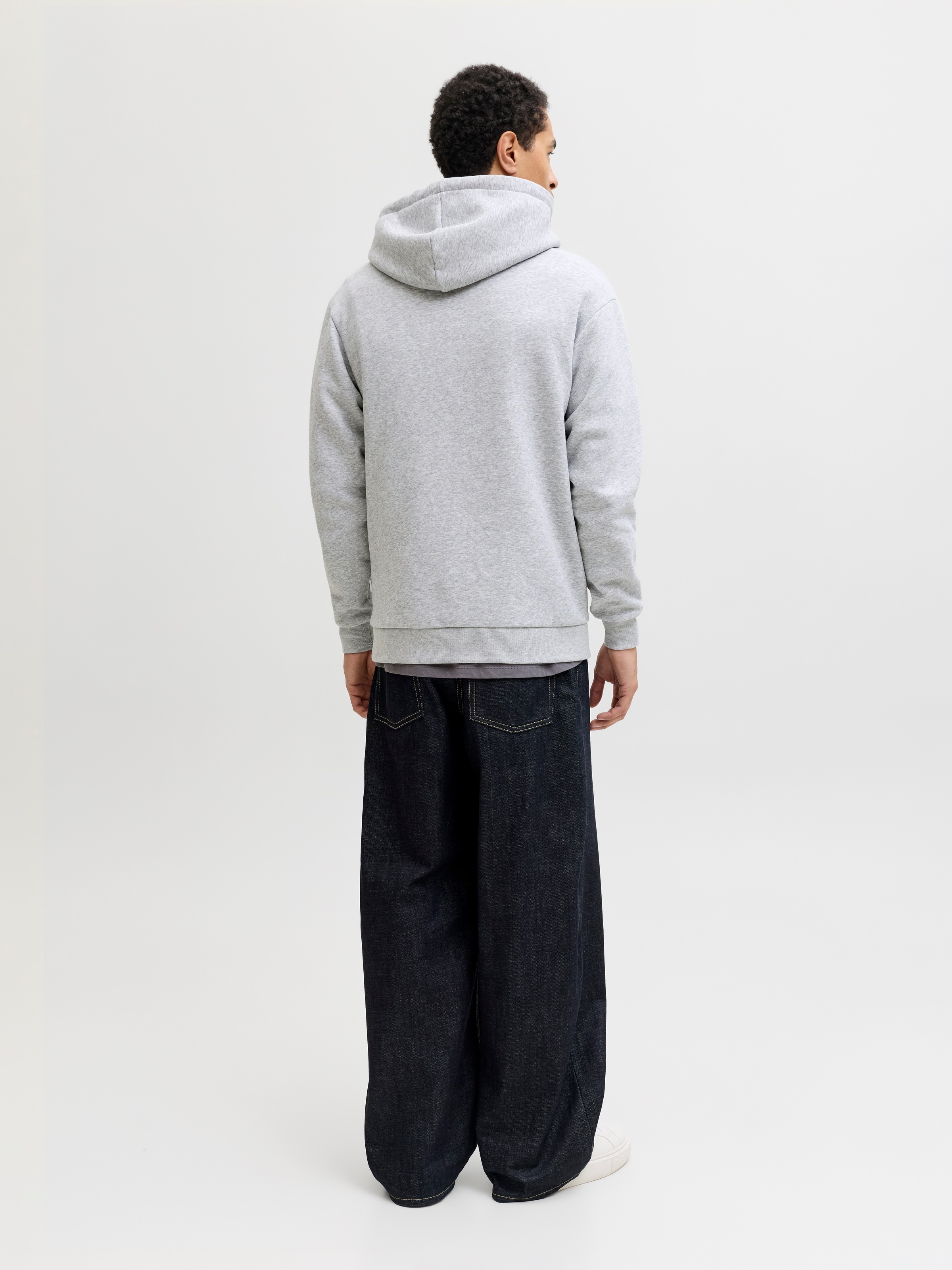 Jack & Jones »JJEBRADLEY SWEAT HOOD NOOS«, Materialmix, relaxed fit
