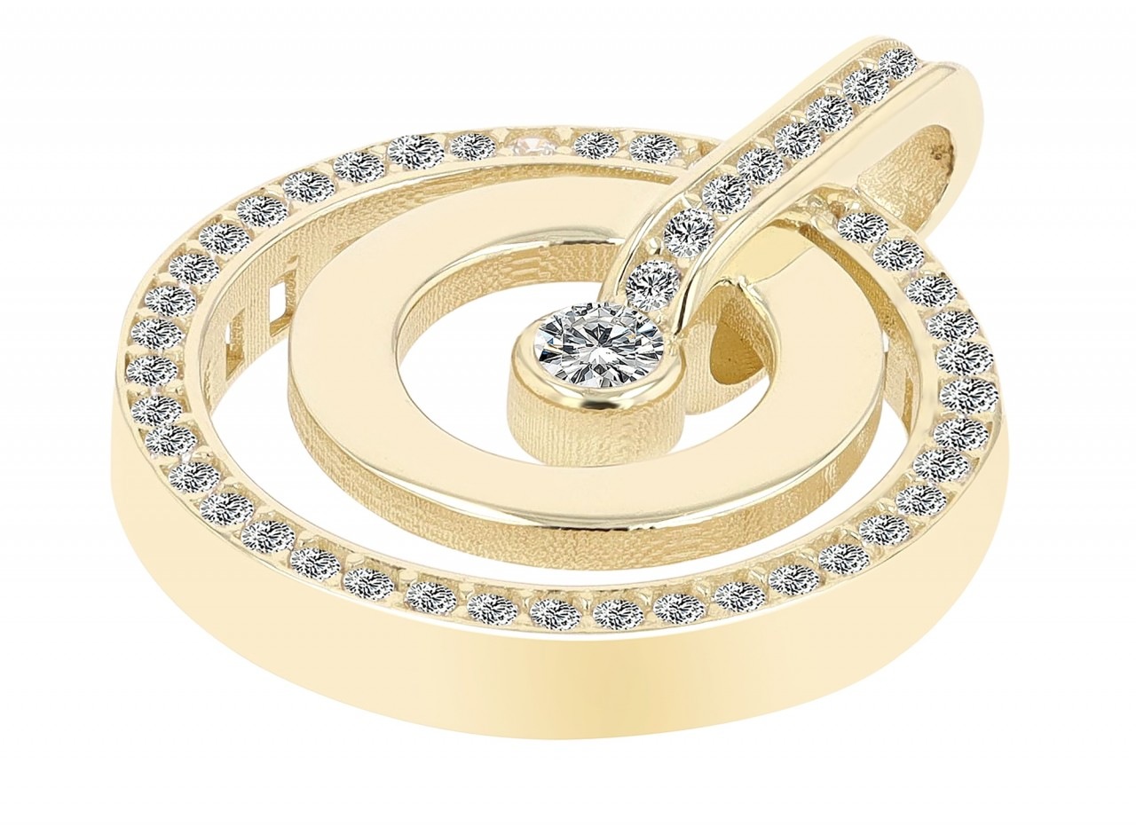 Adelia´s Kettenanhänger »Neuheit 2025 - stylischer Schmuck Anhänger aus 333 Gold«