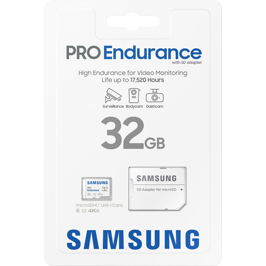 Samsung Speicherkarte »microSD PRO Endurance«, (Class 10 100 MB/s Lesegeschwindigkeit)