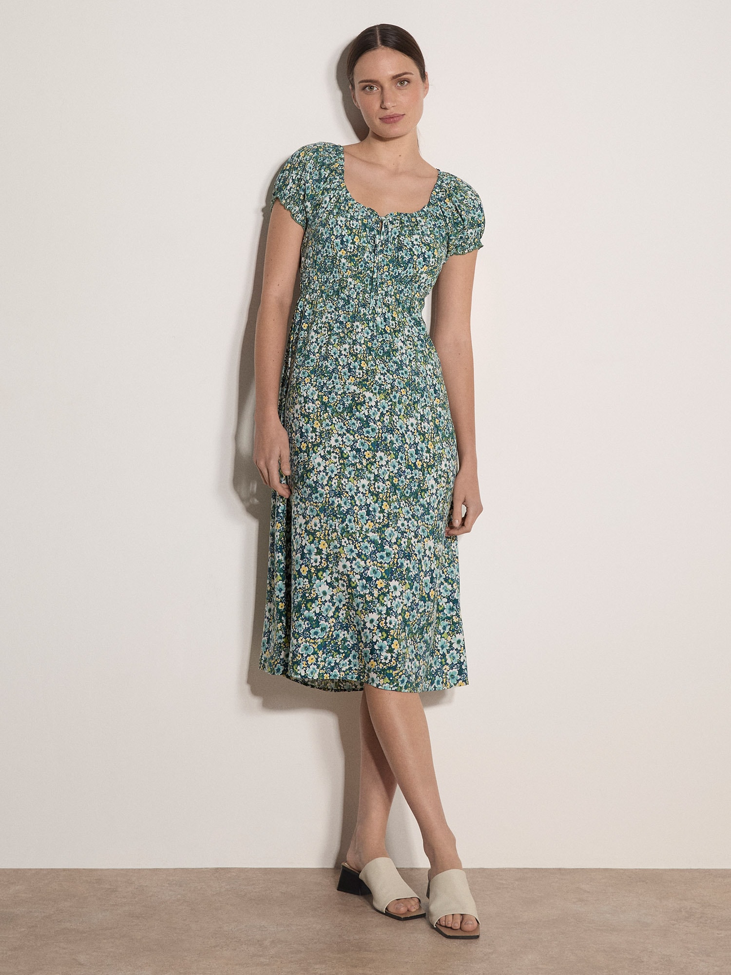 Apricot Midikleid »Midikleid« mit elastischem Bund