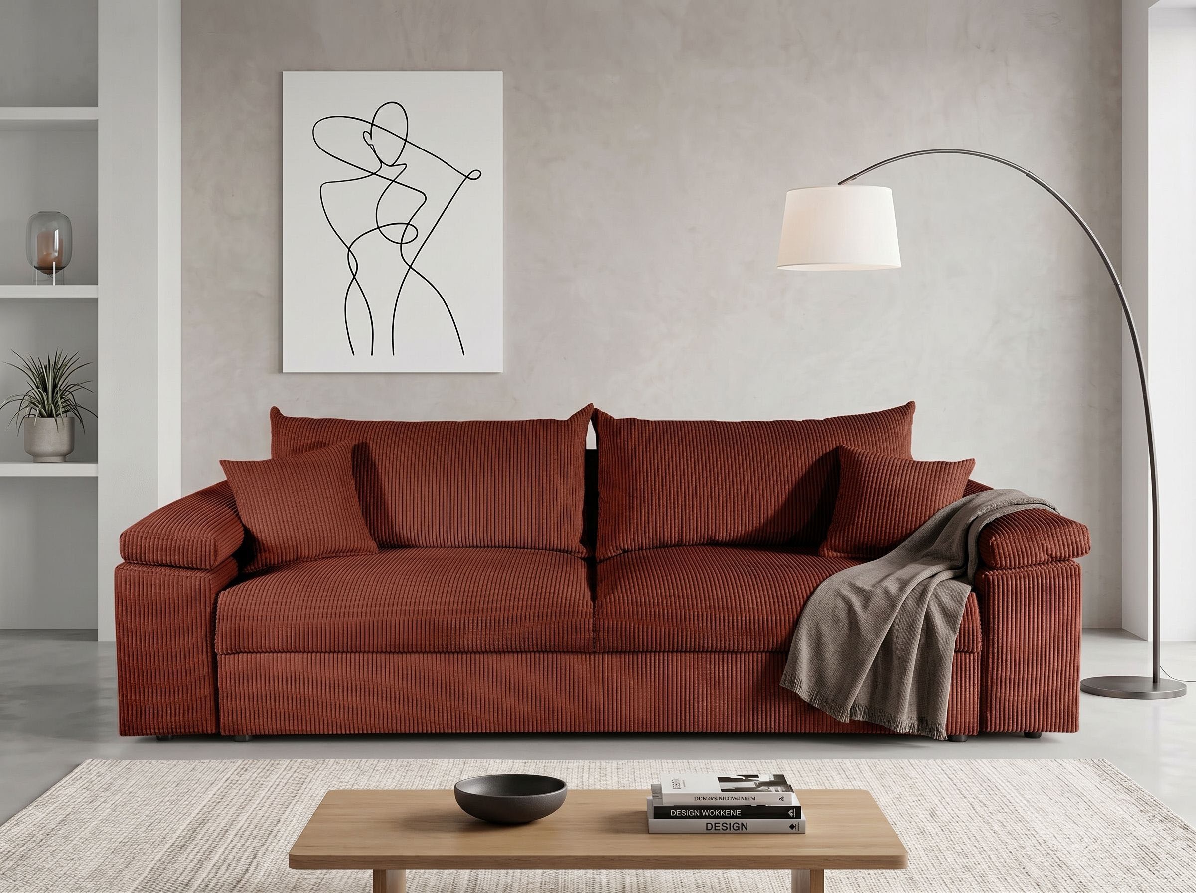 COLLECTION AB Schlafsofa "Mara, B: 249 cm, Liegefl. 139x195 cm" Dauer-Schlaffunktion, Bettkasten & Federkern, wahlweise mit Topper