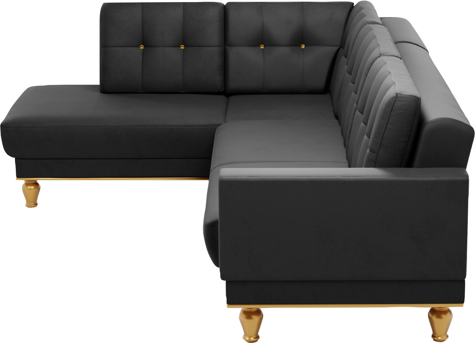 sit&more Ecksofa »Orient 5 L-Form«, mit Strass-Stein, wahlweise mit Bettfunktion und Bettkasten